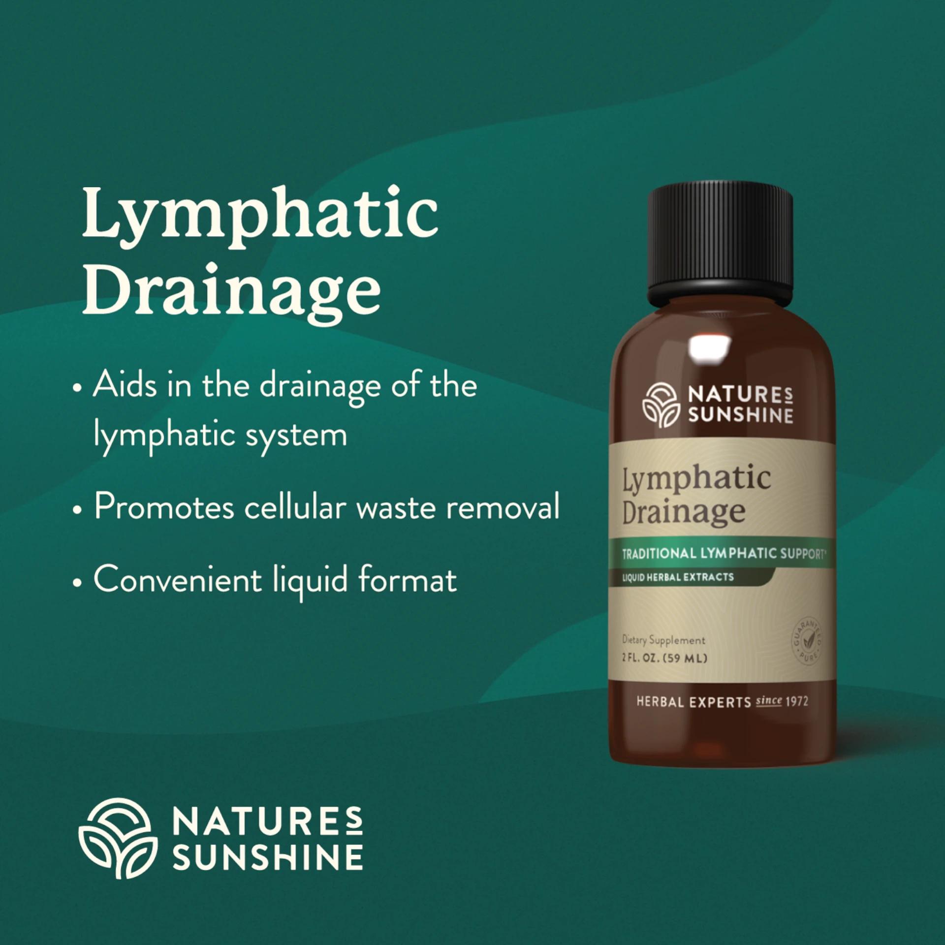Herbal lymphatic system supplements to aid drainage and cellular waste removal.