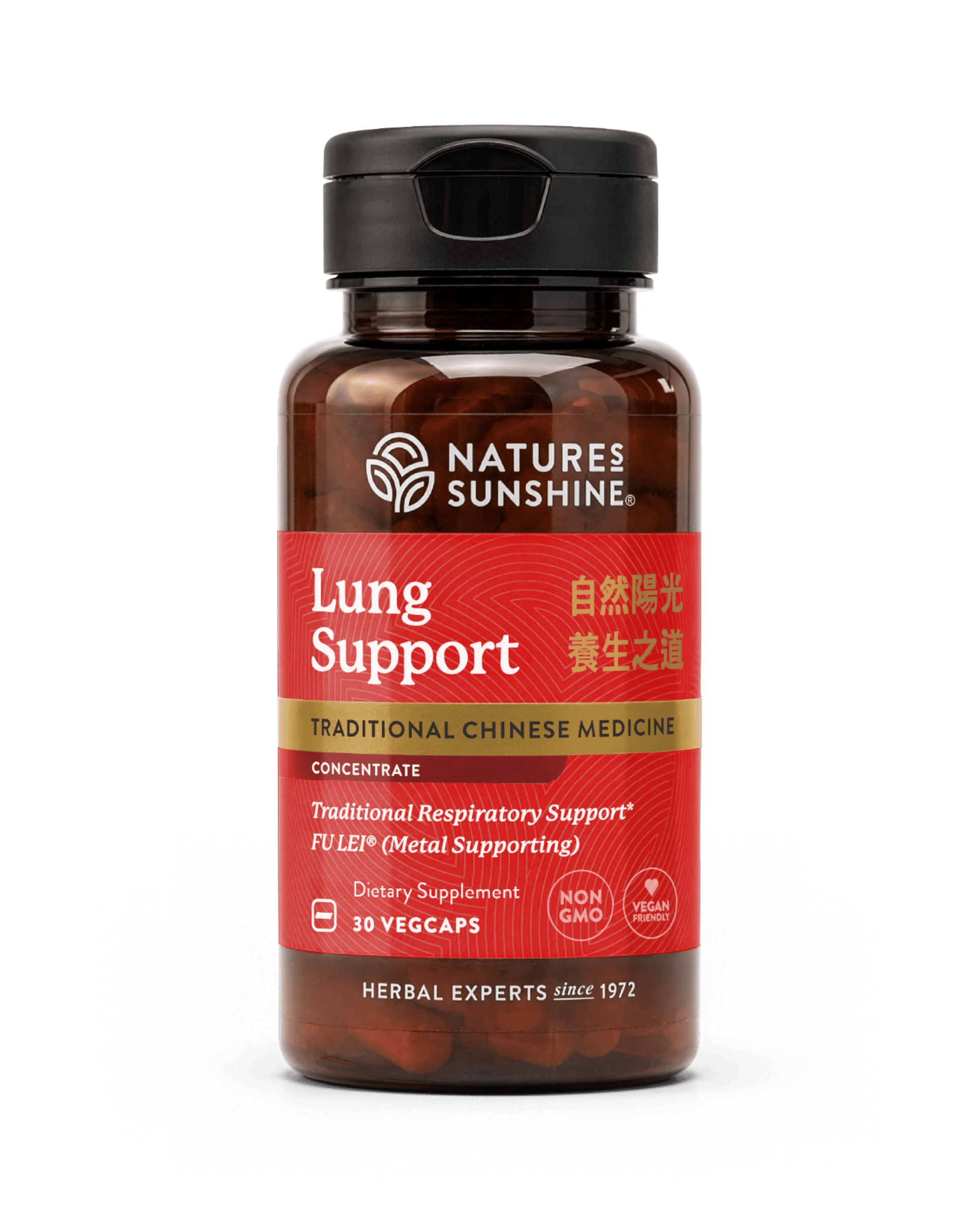 Nature's Sunshine Lung Support TCM Concentrate bottle, 30 Capsules