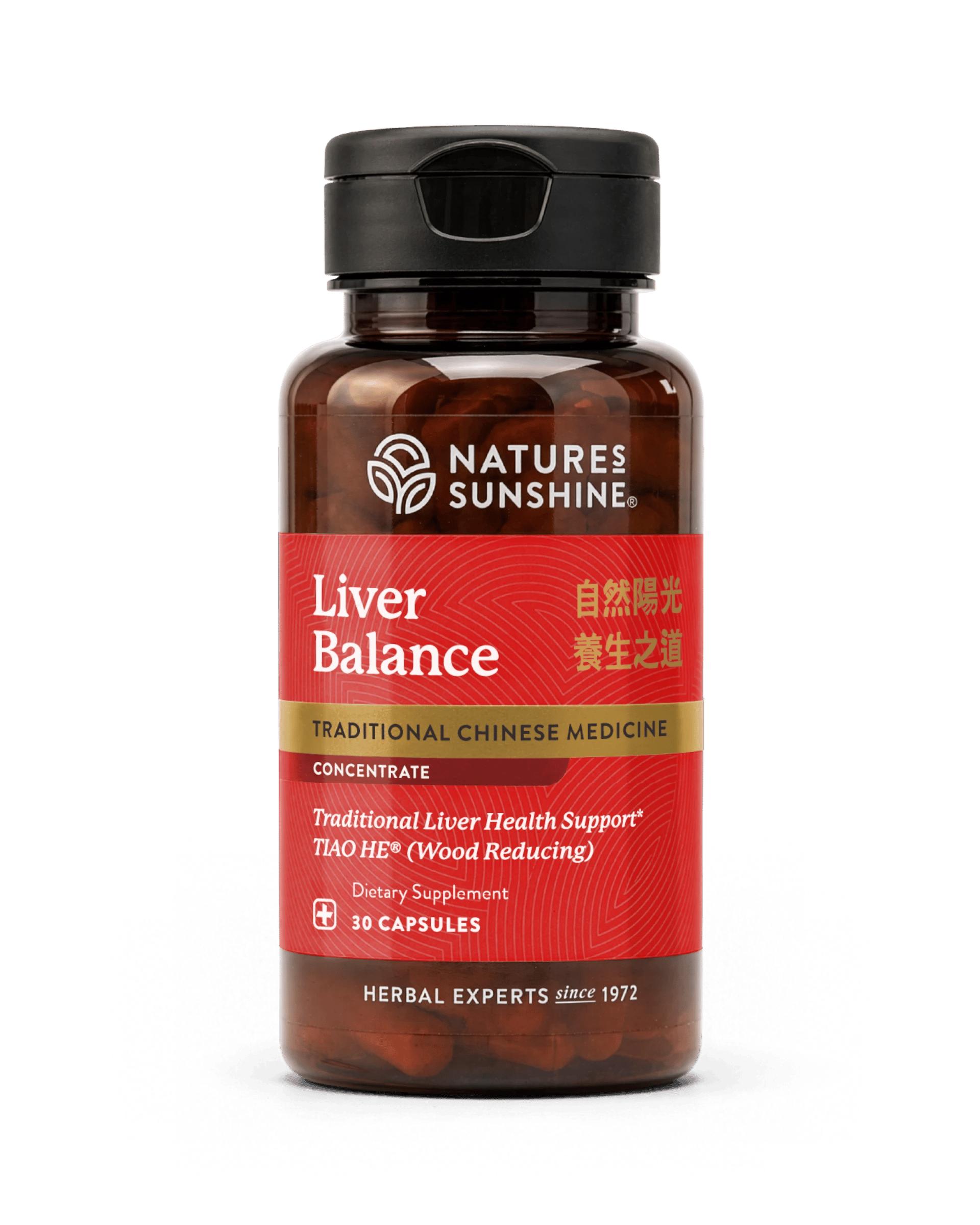 Nature's Sunshine Liver Balance TCM Concentrate bottle, 30 Capsules