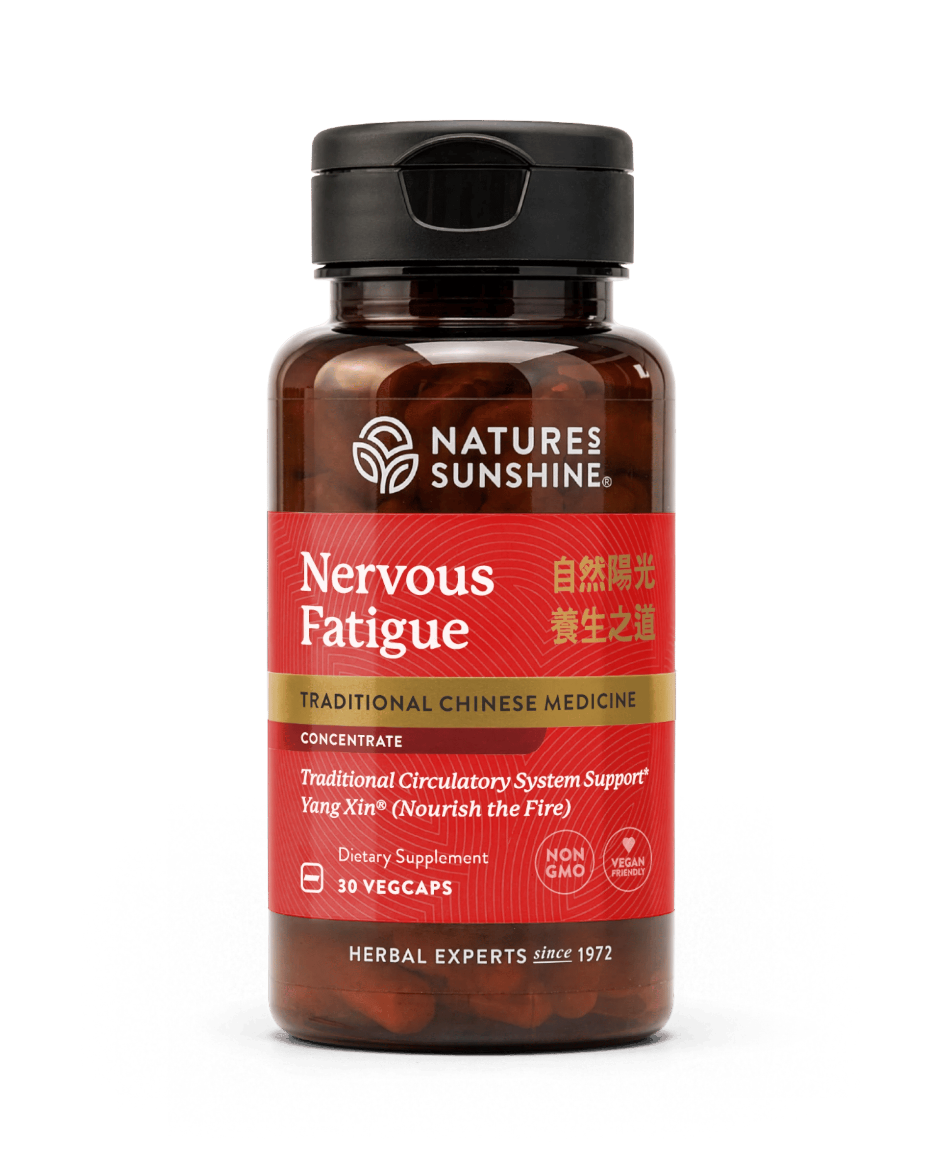 Nature's Sunshine Nervous Fatigue TCM Concentrate bottle, 30 Capsules