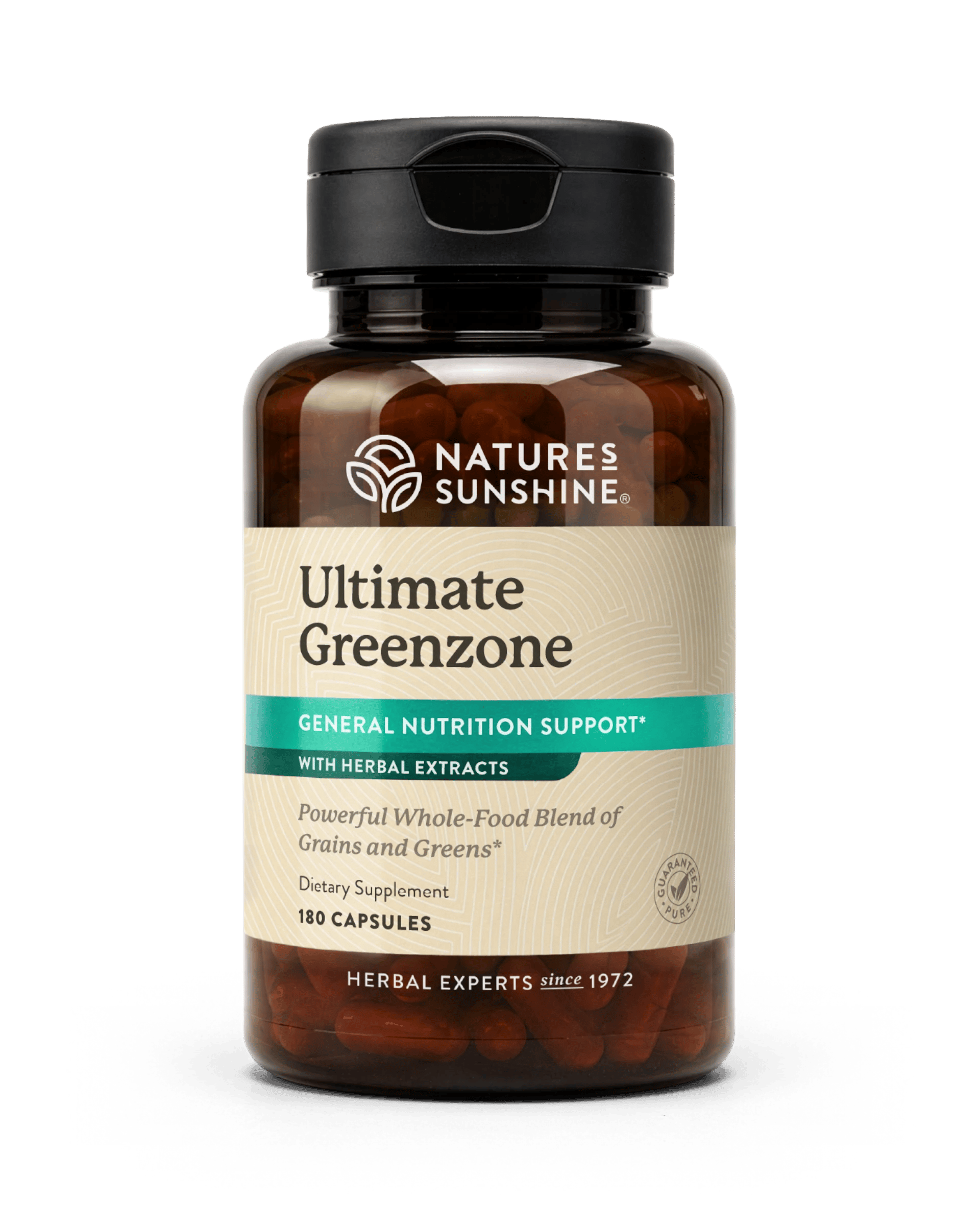 Nature's Sunshine Ultimate GreenZone bottle, 180 Capsules
