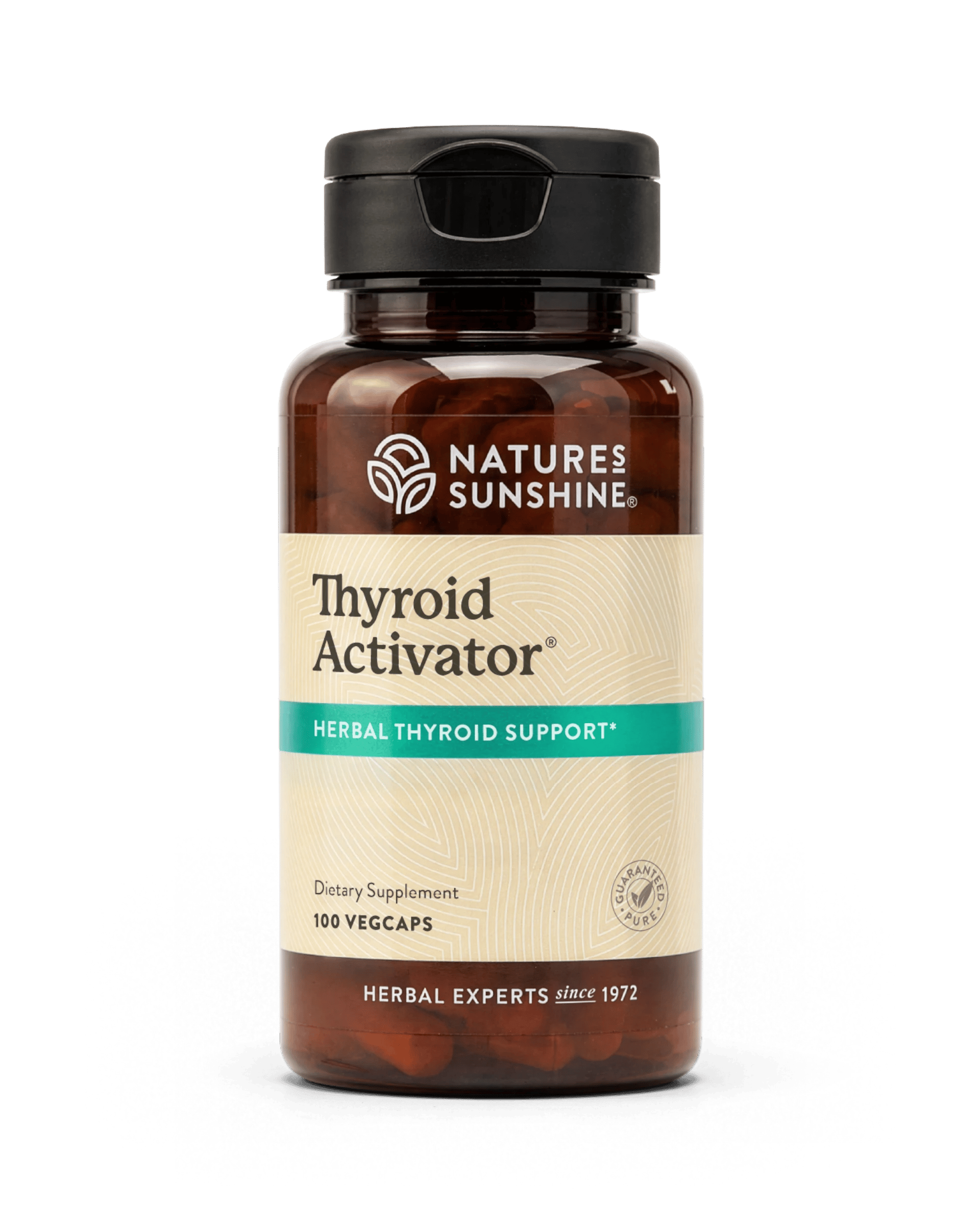 Nature's Sunshine Thyroid Activator bottle, 100 Vegicaps