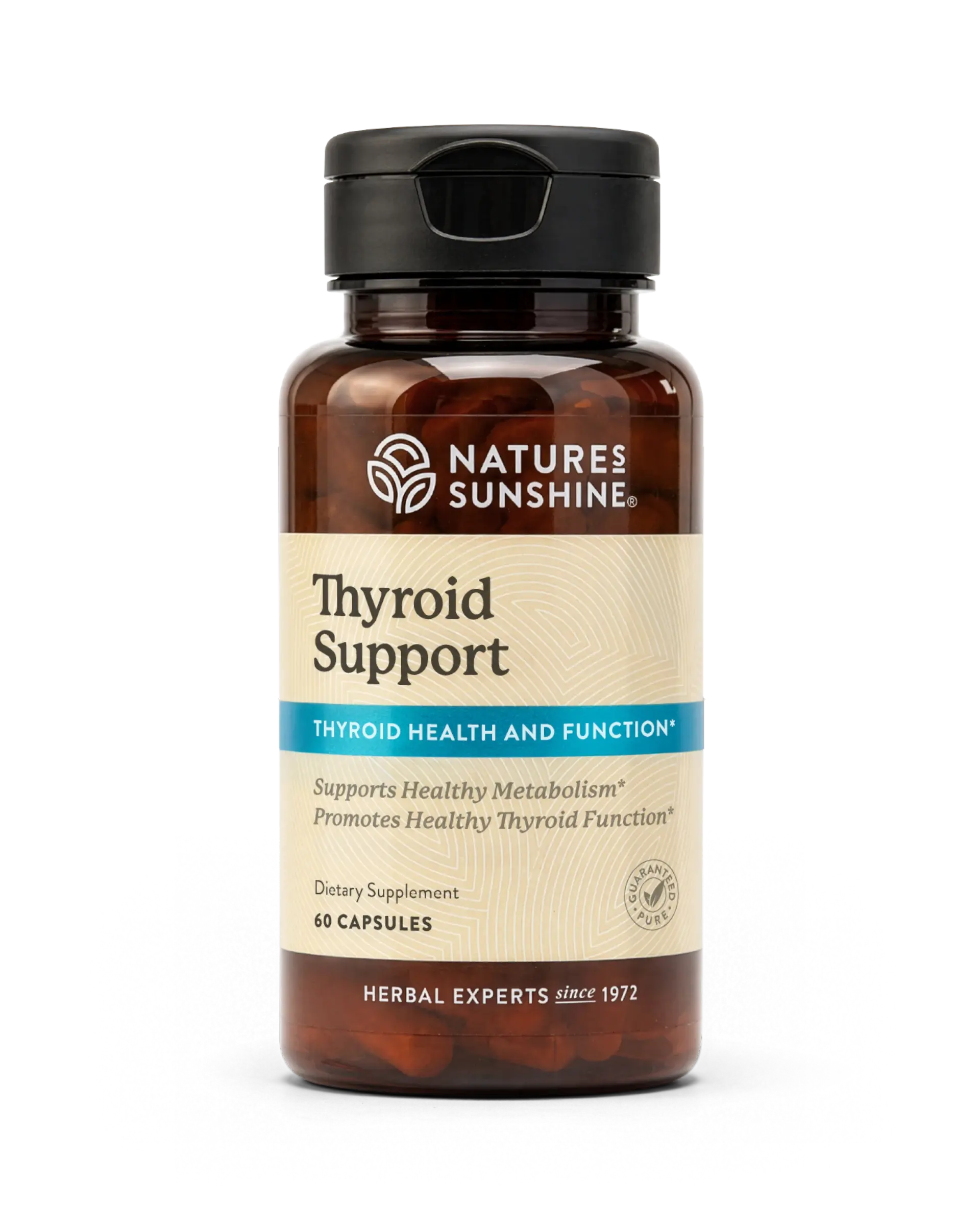 Nature’s Sunshine thyroid support supplements for healthy metabolism and thyroid function.