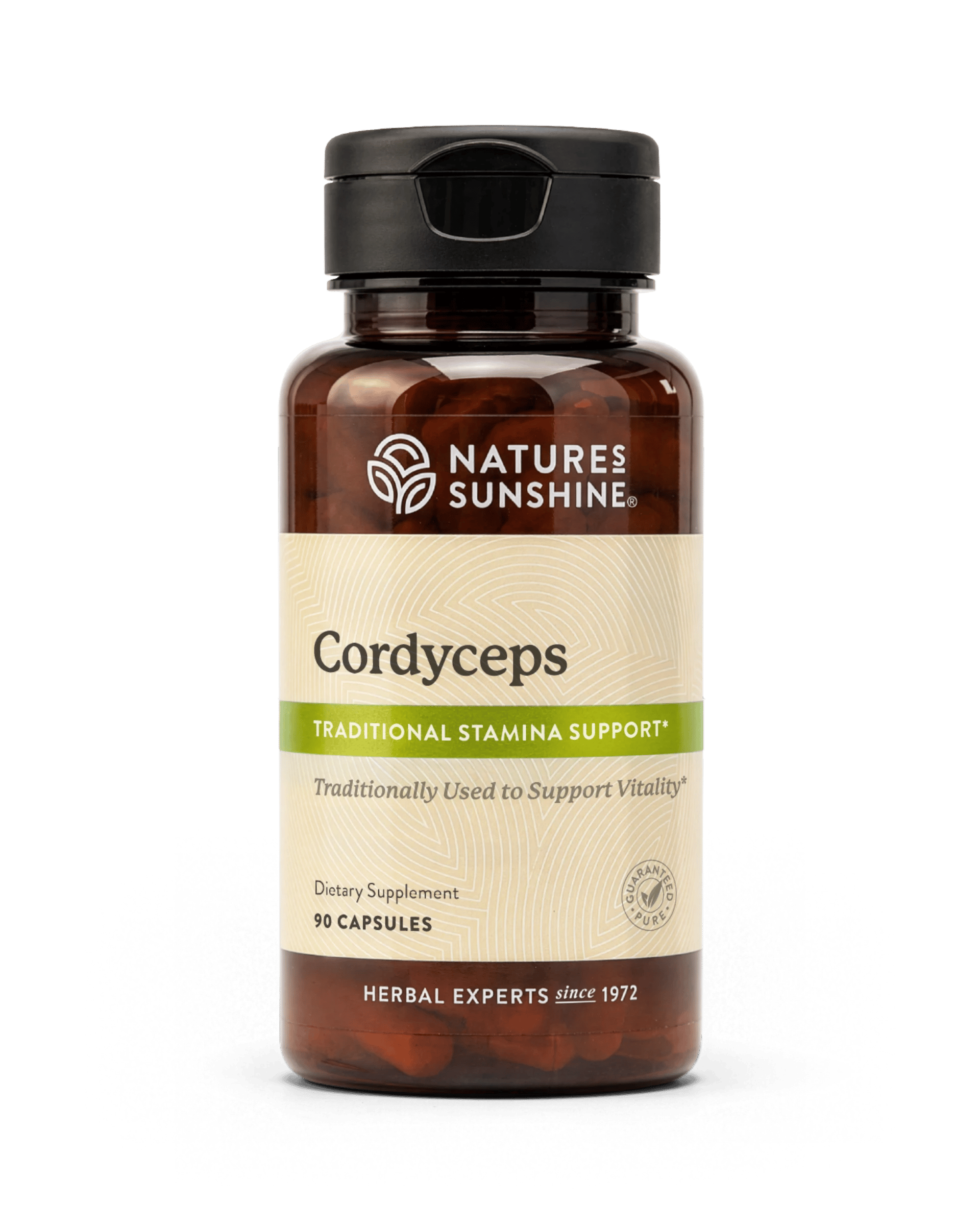 Nature's Sunshine Cordyceps bottle, 90 Capsules