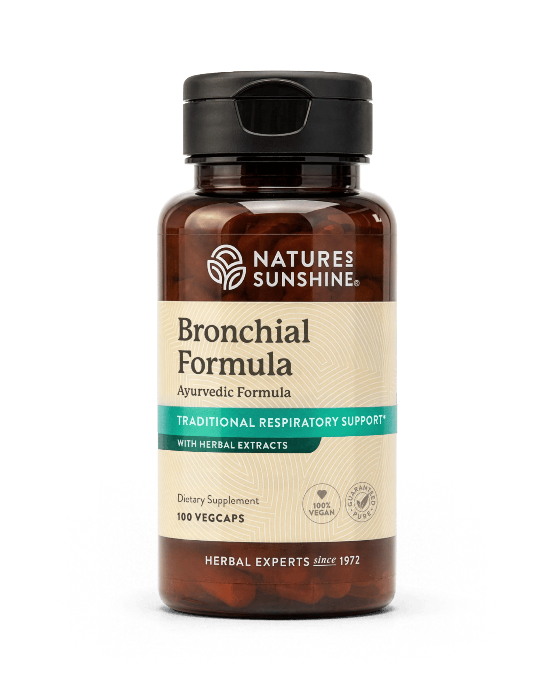 Nature's Sunshine Bronchial Formula bottle, 100 Capsules