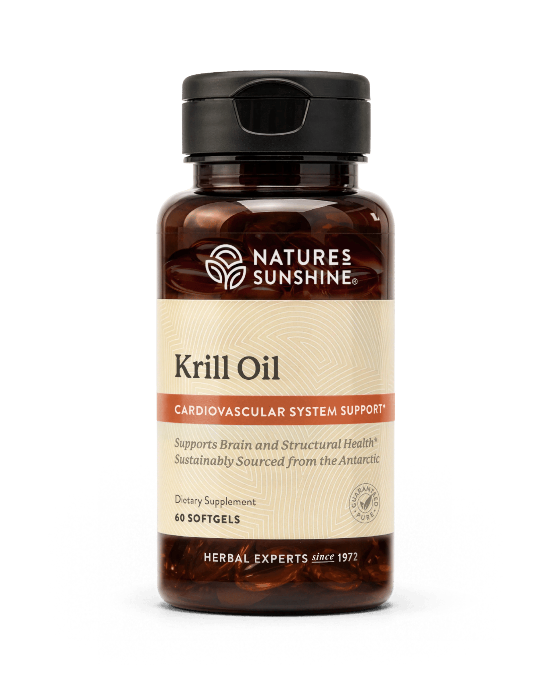 Nature's Sunshine Krill Oil with K2 bottle, 60 Softgel Capsules