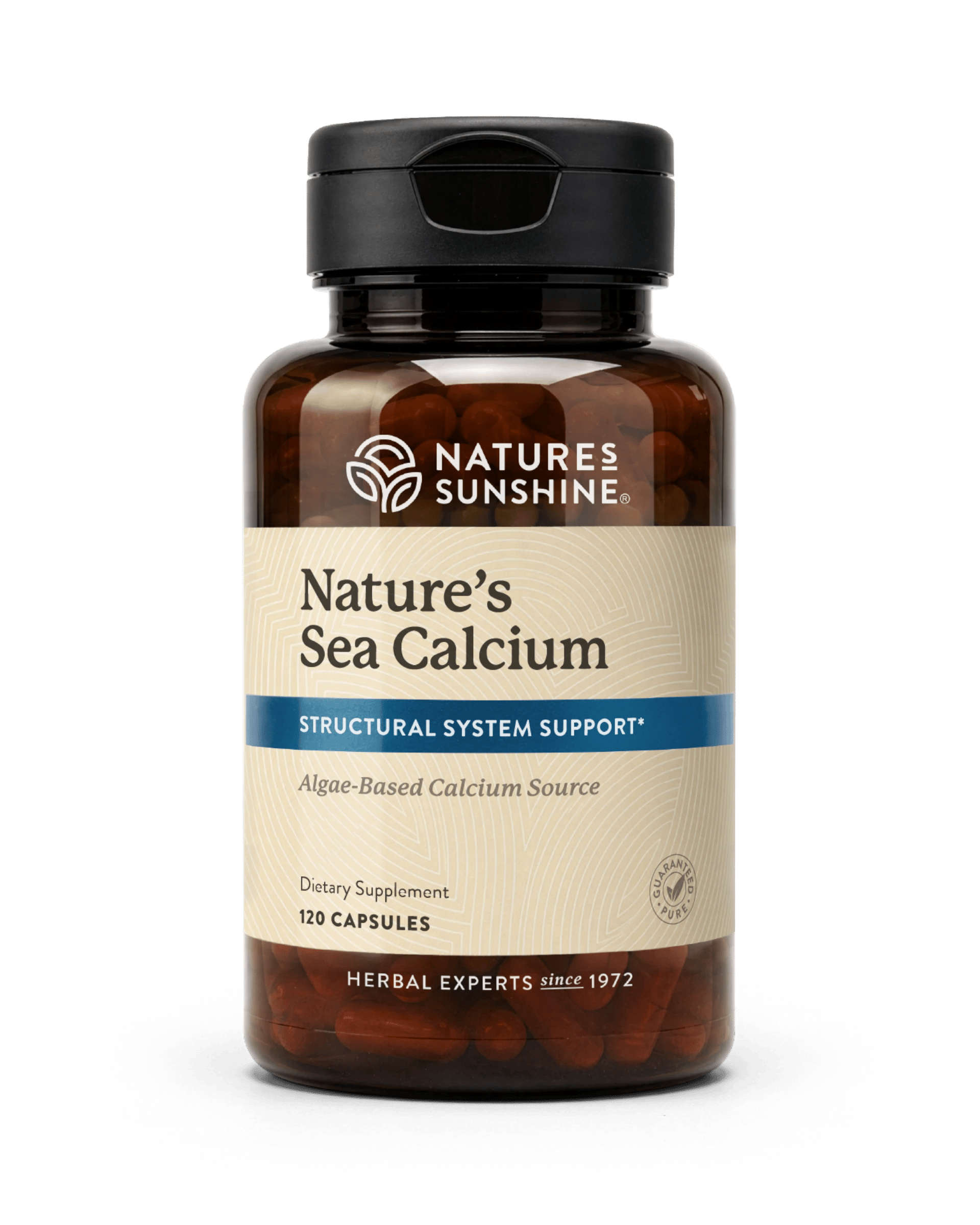 Nature's Sunshine Nature's Sea Calcium bottle, 120 Capsules