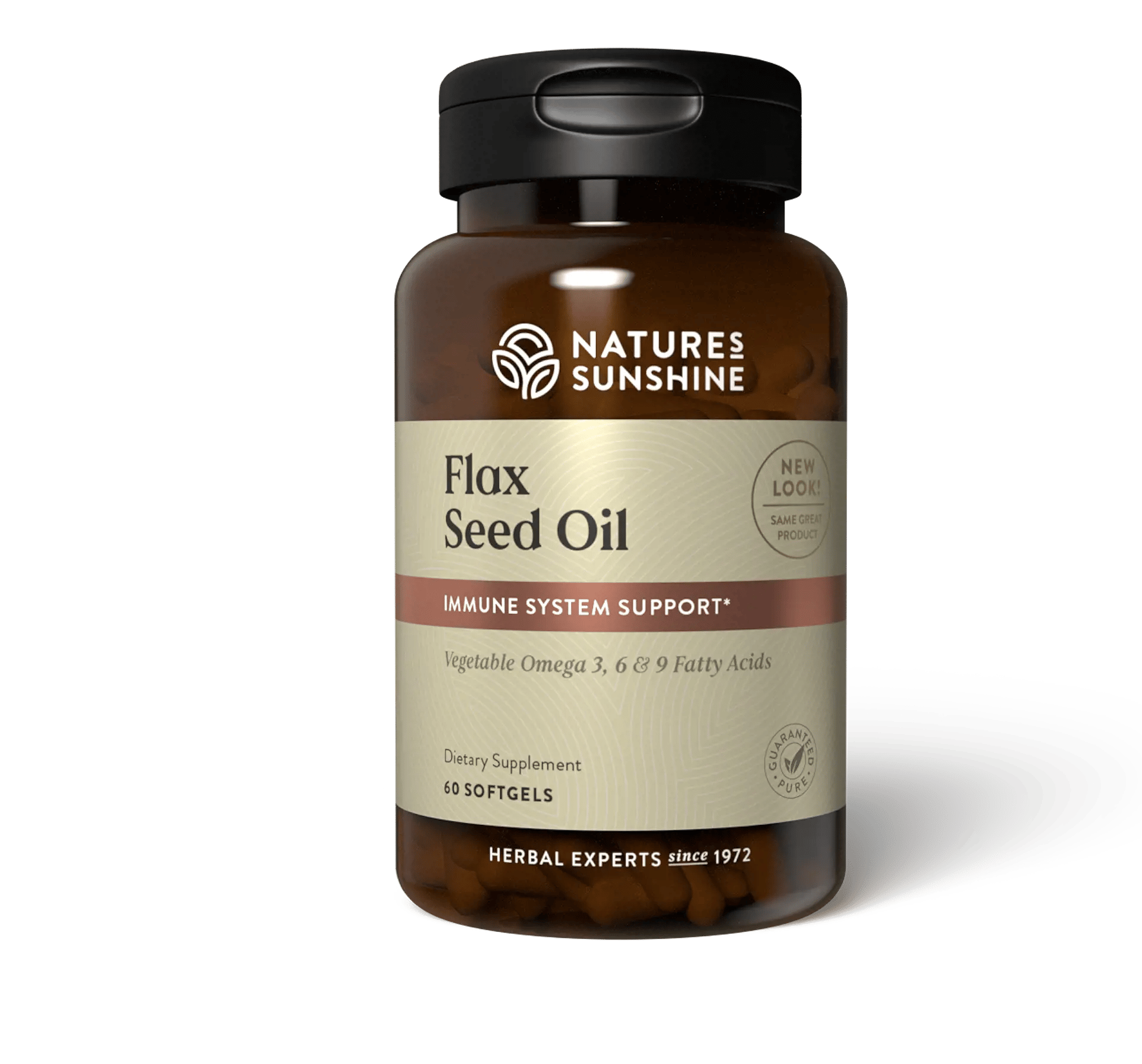 Flax Seed Oil w/Lignans (60 softgel capsules)