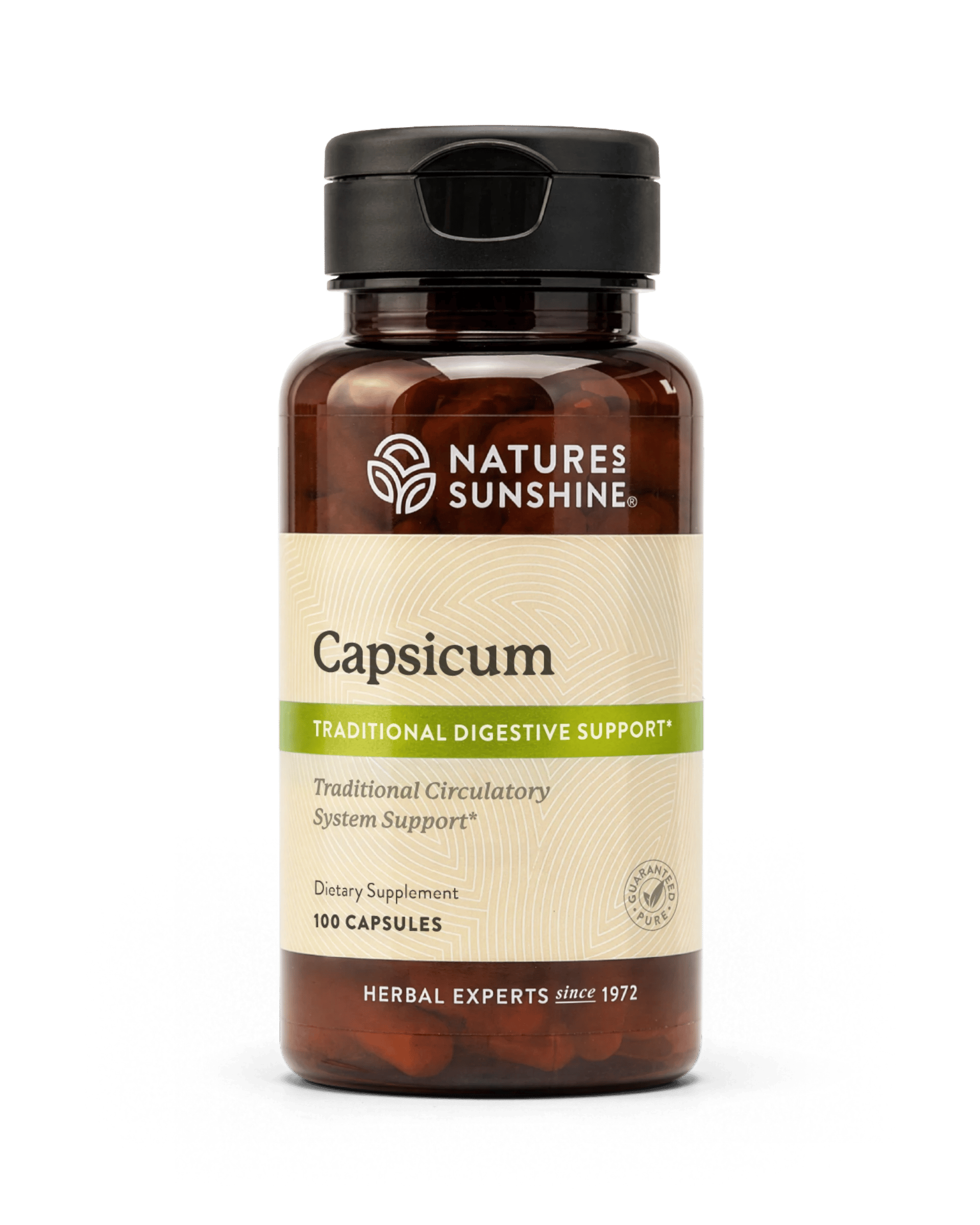 Nature's Sunshine Capsicum bottle, 100 Capsules