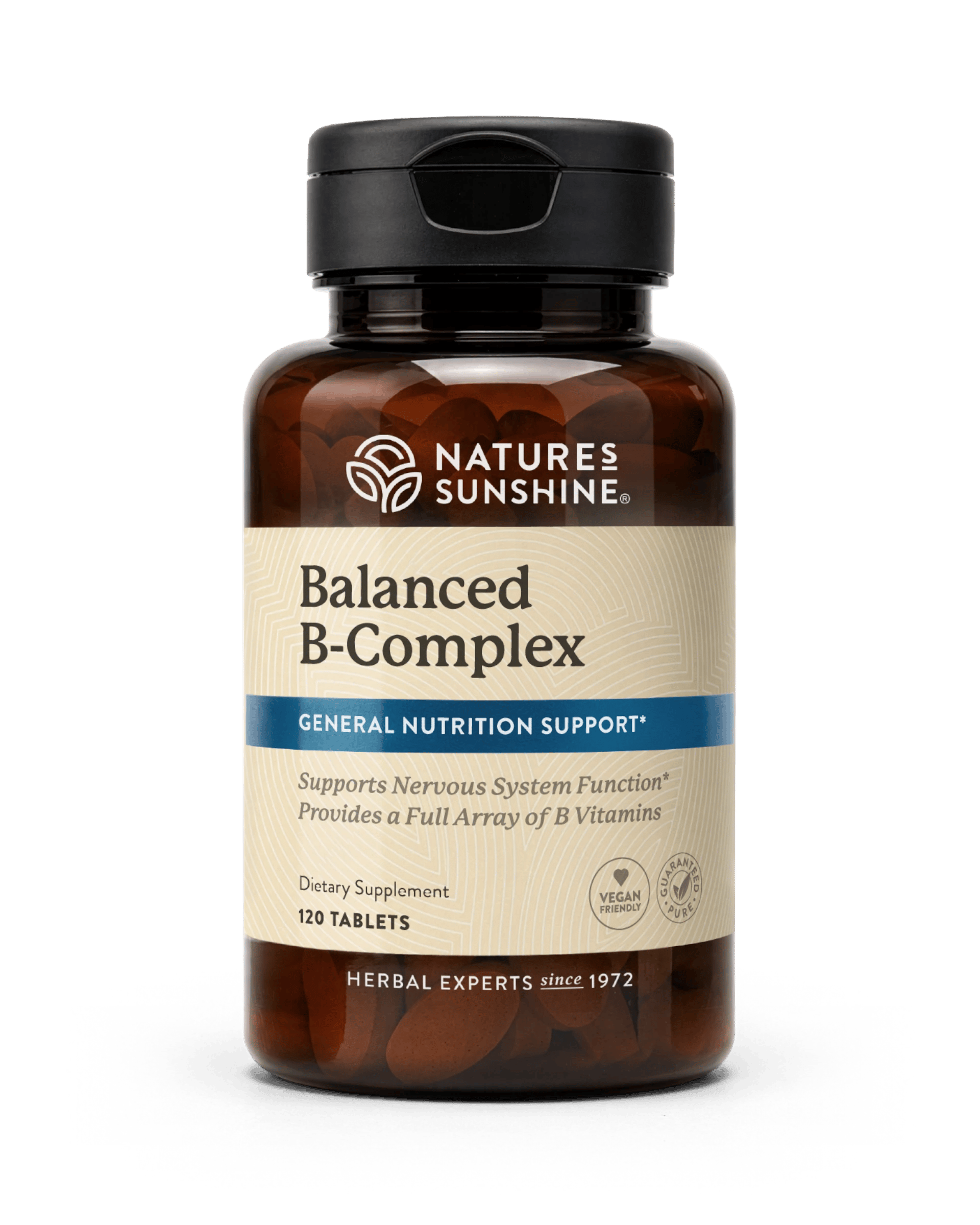 Nature's Sunshine Vitamin B Complex, Balanced bottle, 120 Tablets