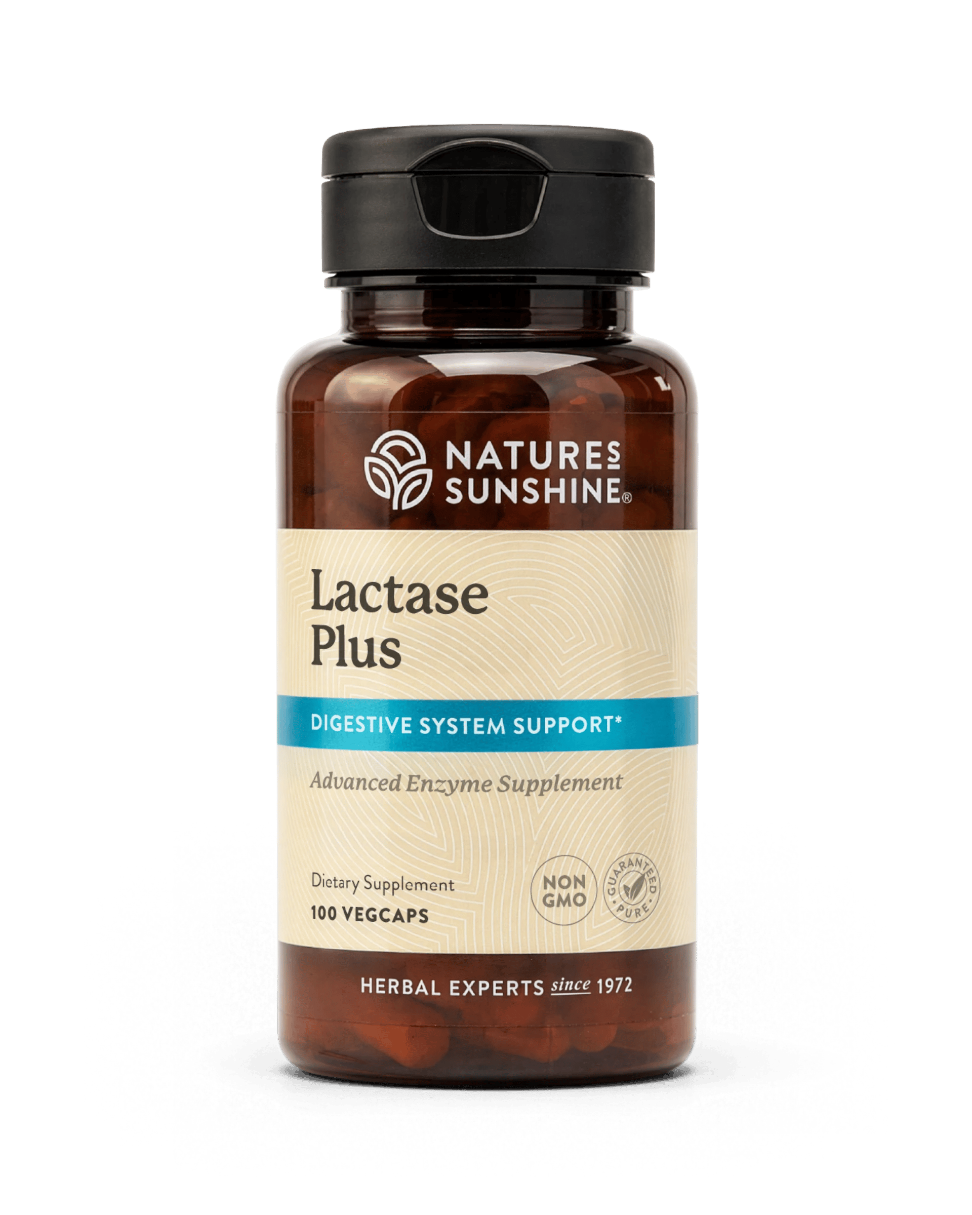 Nature's Sunshine Lactase Plus bottle, 100 Capsules