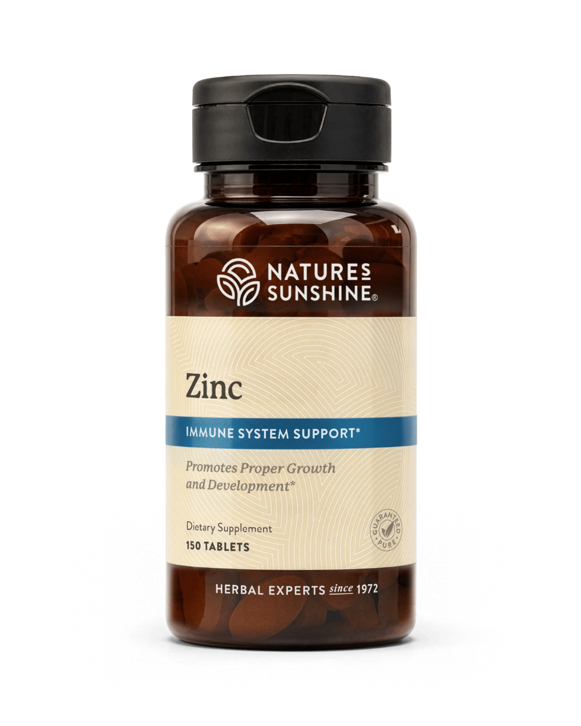 Nature's Sunshine ZINC bottle, 150 Tablets