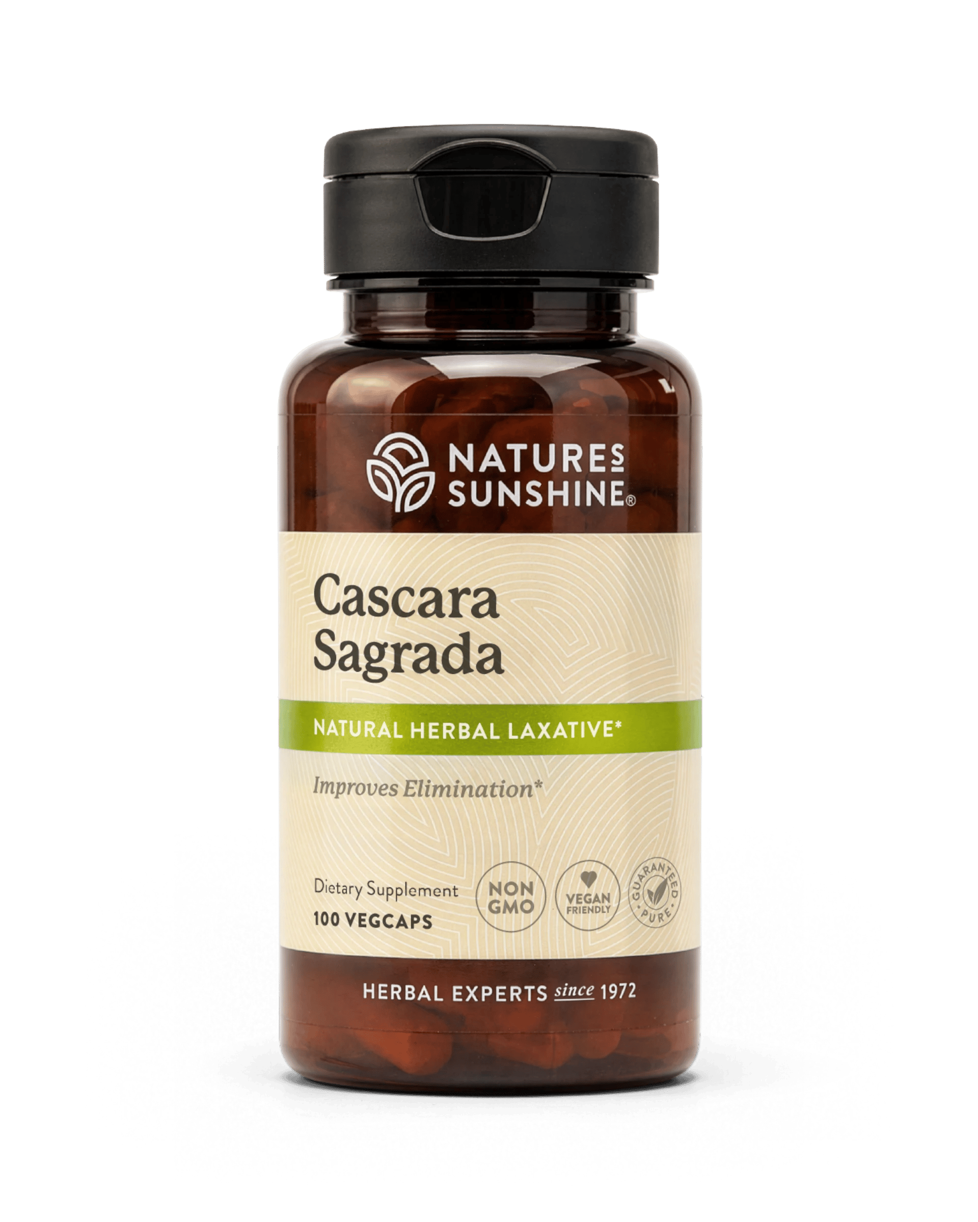 Nature's Sunshine Cascara Sagrada bottle, 100 Capsules