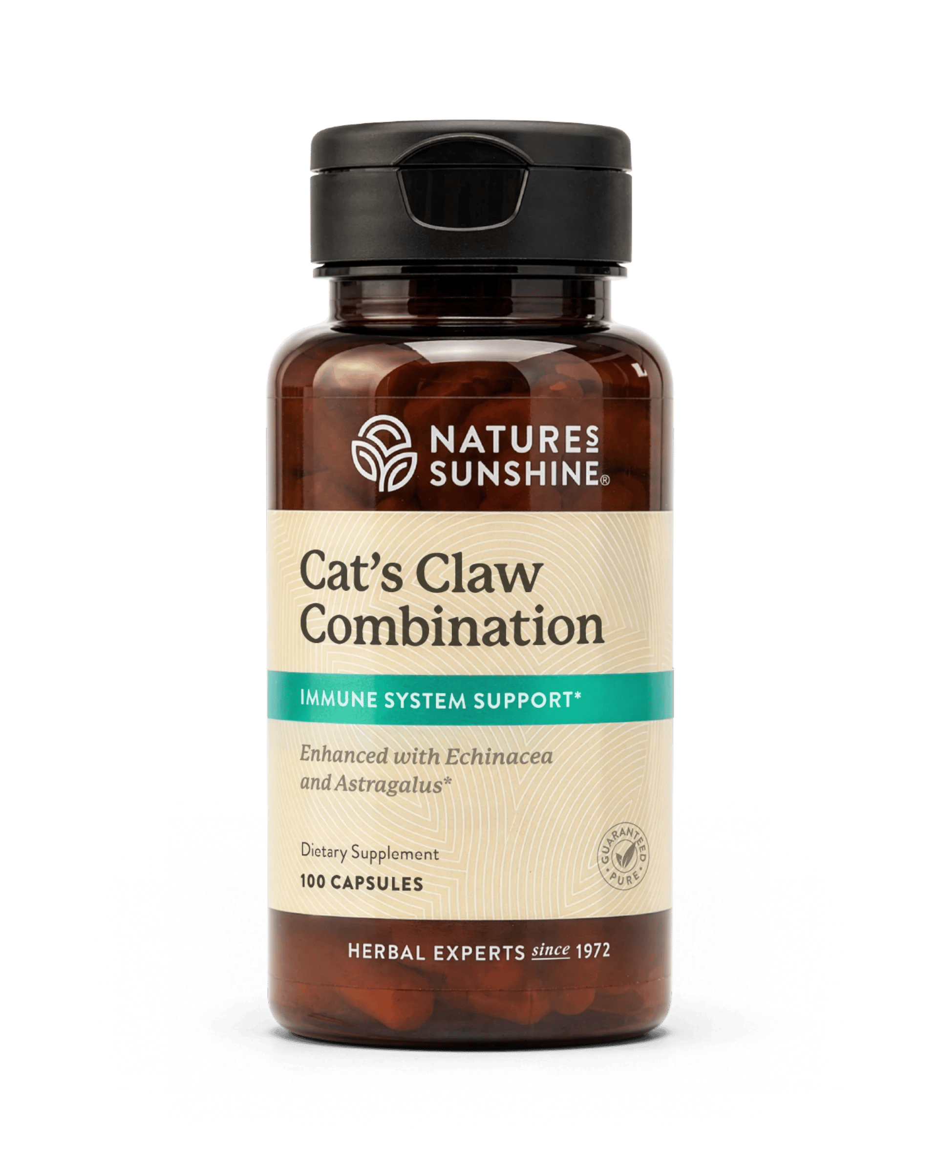 Nature's Sunshine Una de Gato (Cat's Claw) bottle, 100 Capsules