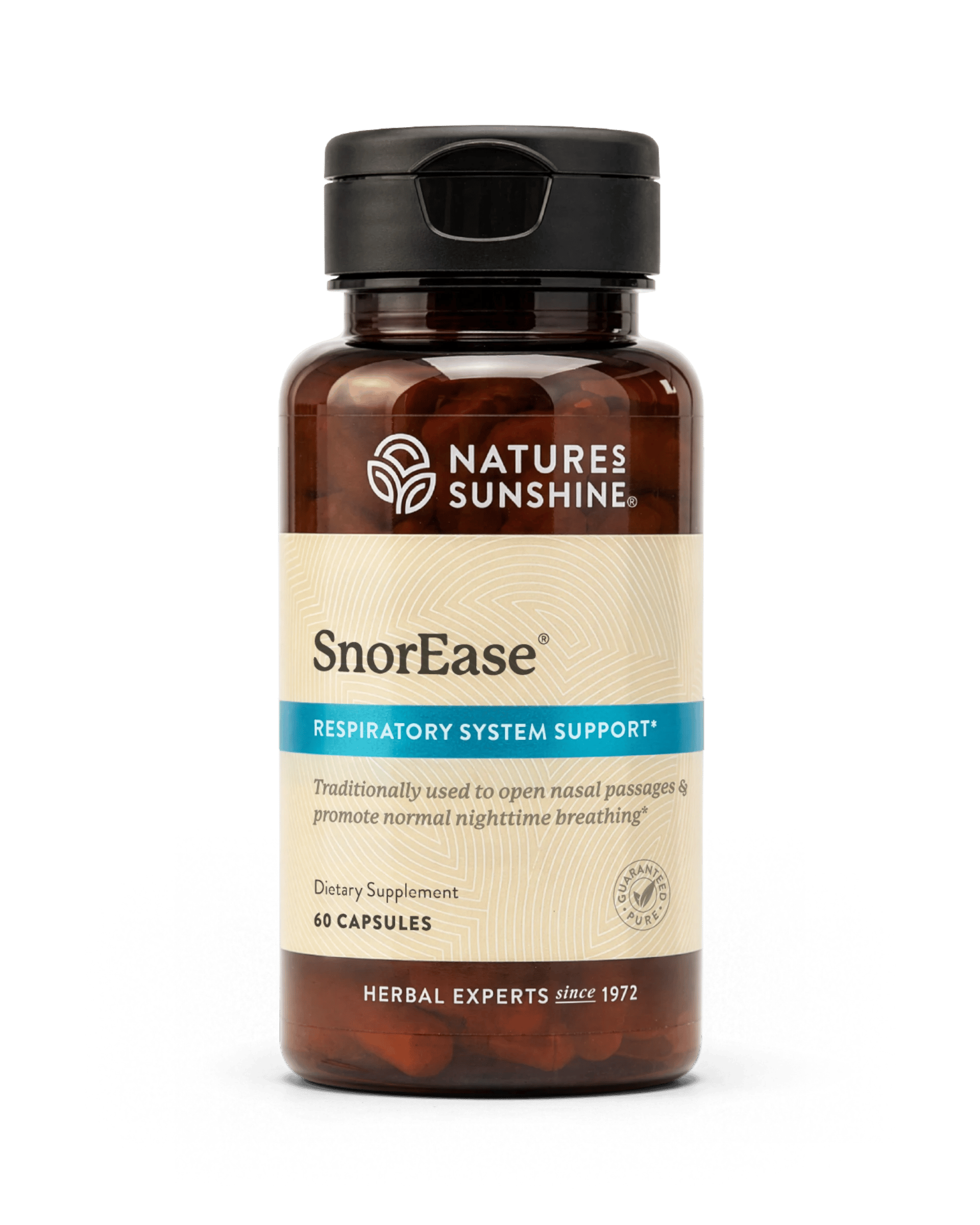 Nature's Sunshine SnorEase bottle, 60 Capsules