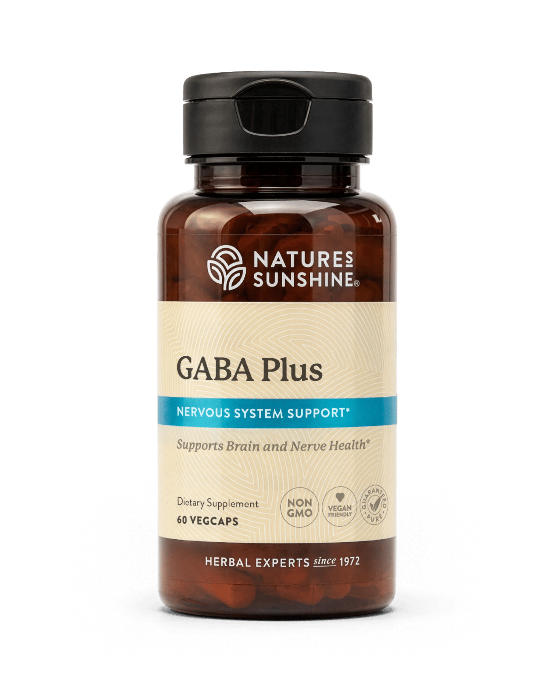 Nature's Sunshine GABA Plus bottle, 60 Capsules