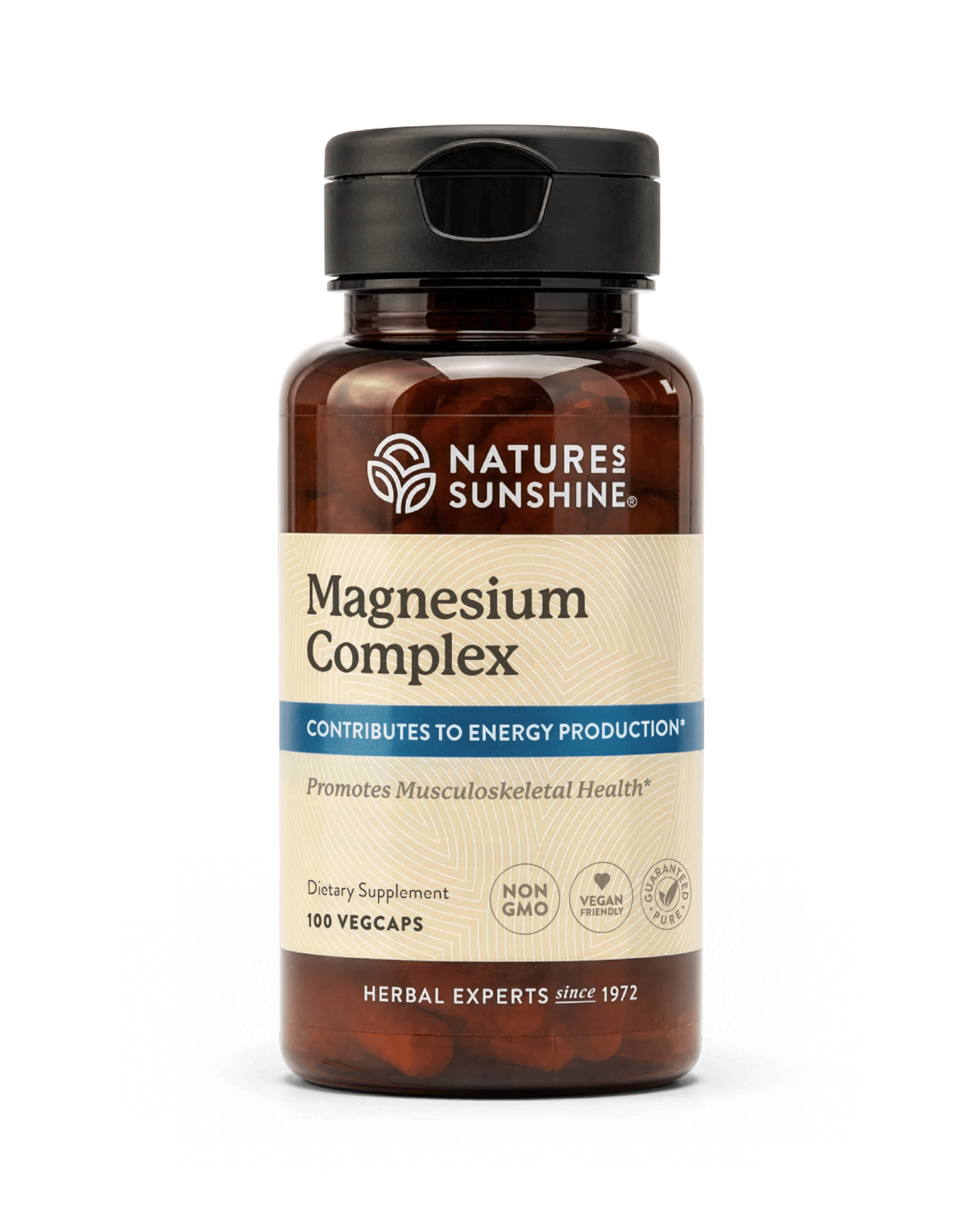 Nature's Sunshine Magnesium Complex bottle, 100 Capsules