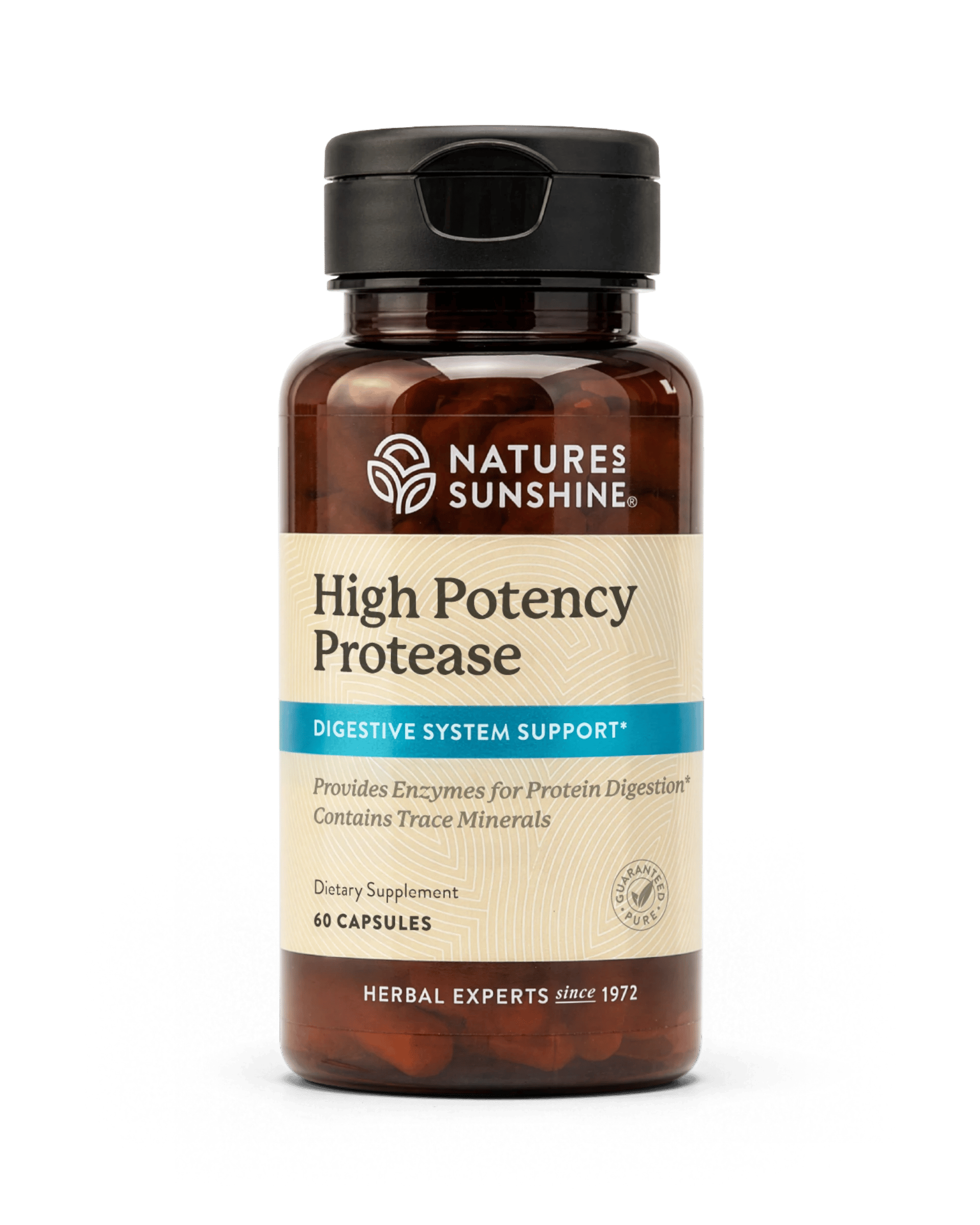 Nature's Sunshine Protease, High Potency bottle, 60 Capsules