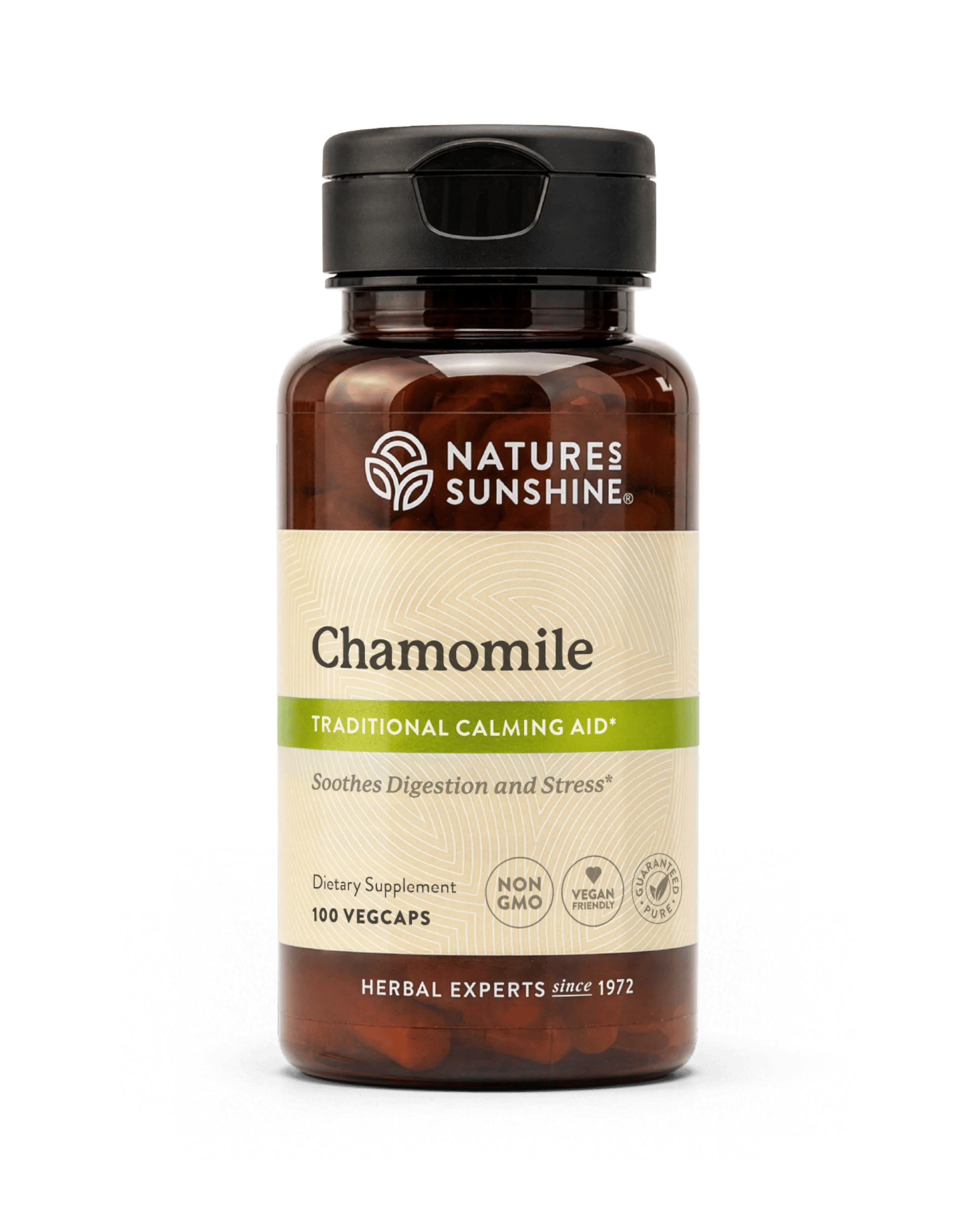 Nature's Sunshine Chamomile bottle, 100 Capsules