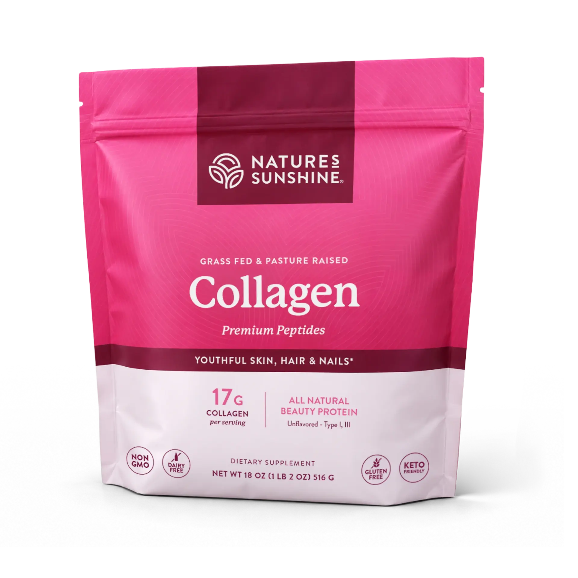 Nature's Sunshine Collagen pouch, 18 oz. Powder