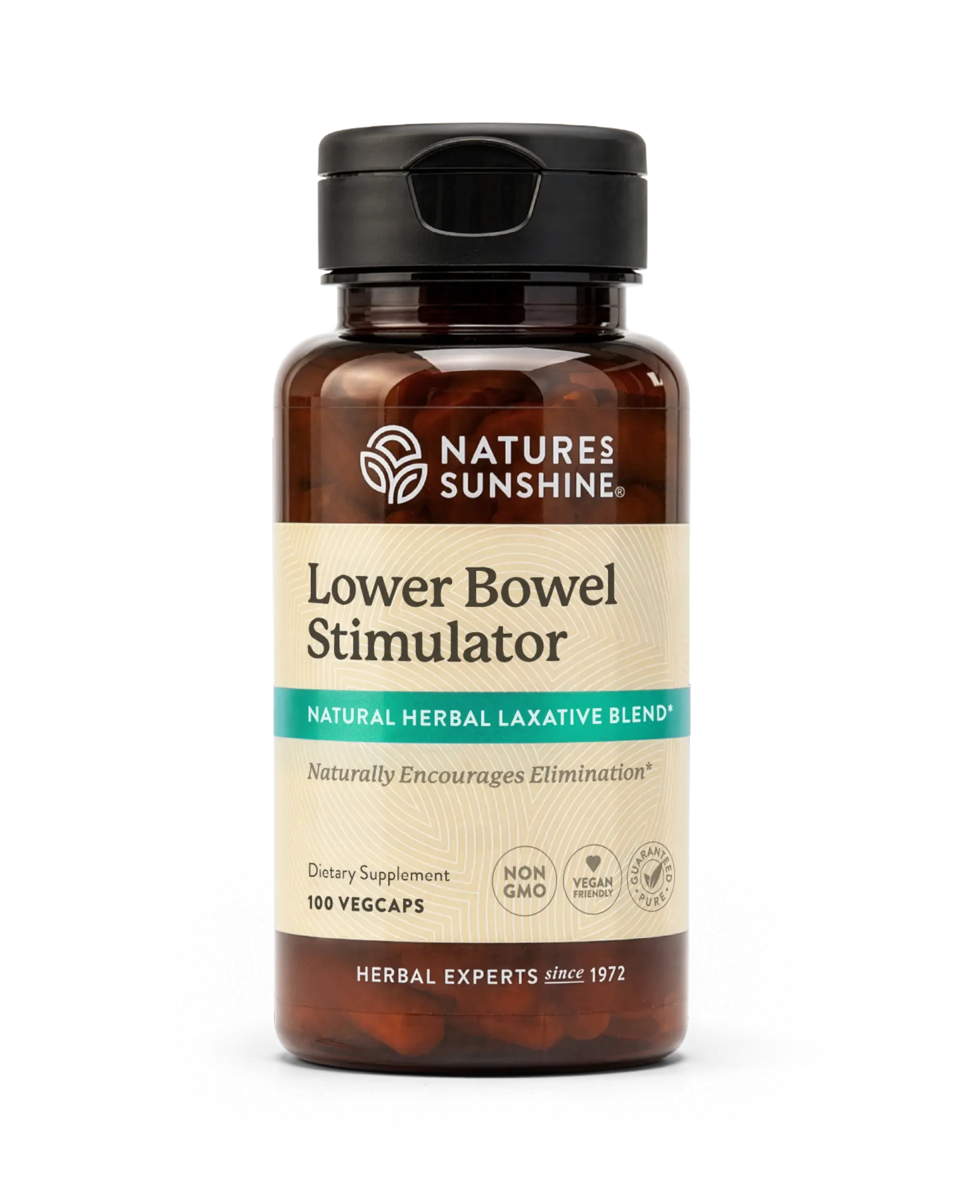 Nature's Sunshine Lower Bowel Stimulator bottle, 100 Capsules