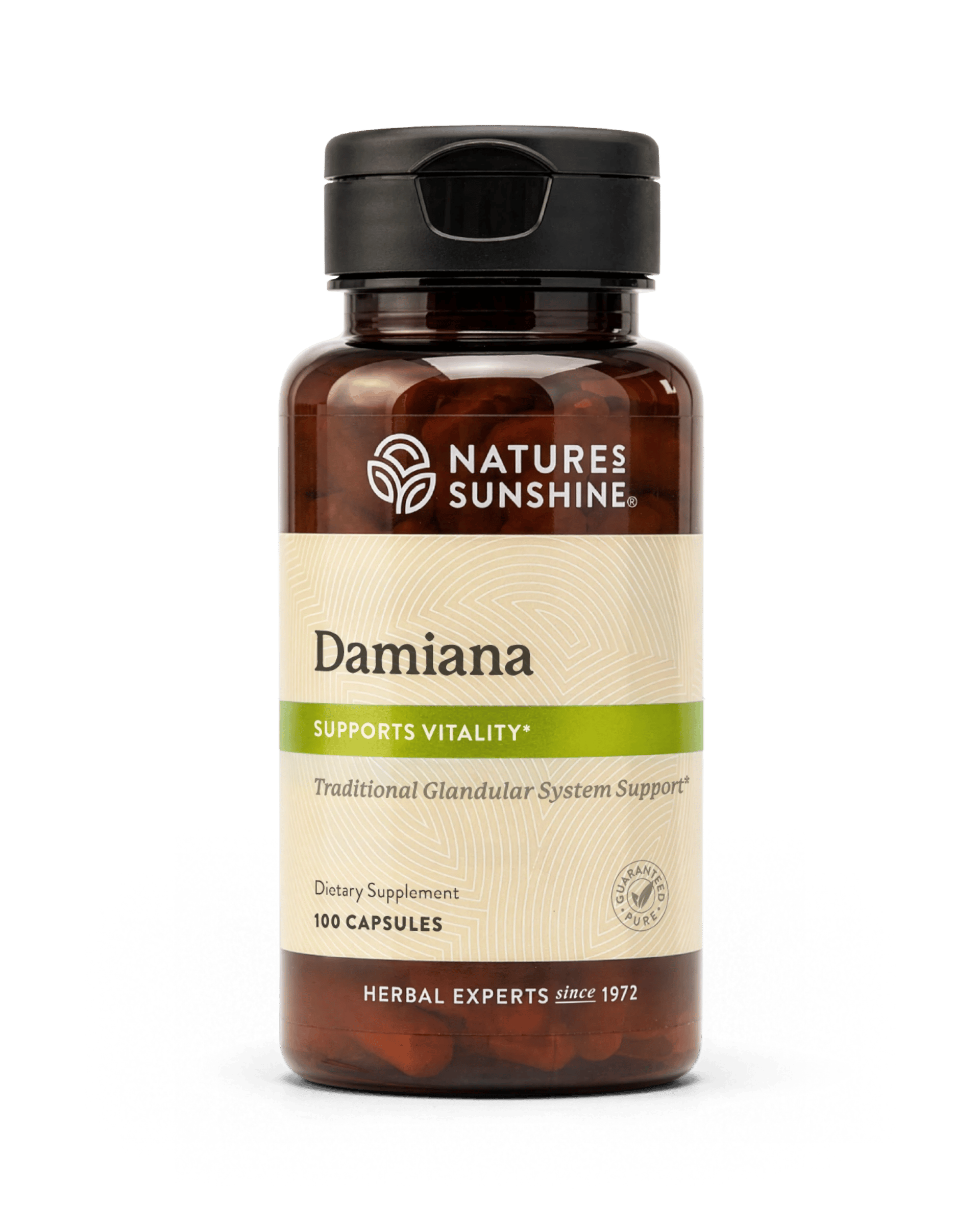 Nature's Sunshine Damiana bottle, 100 Capsules