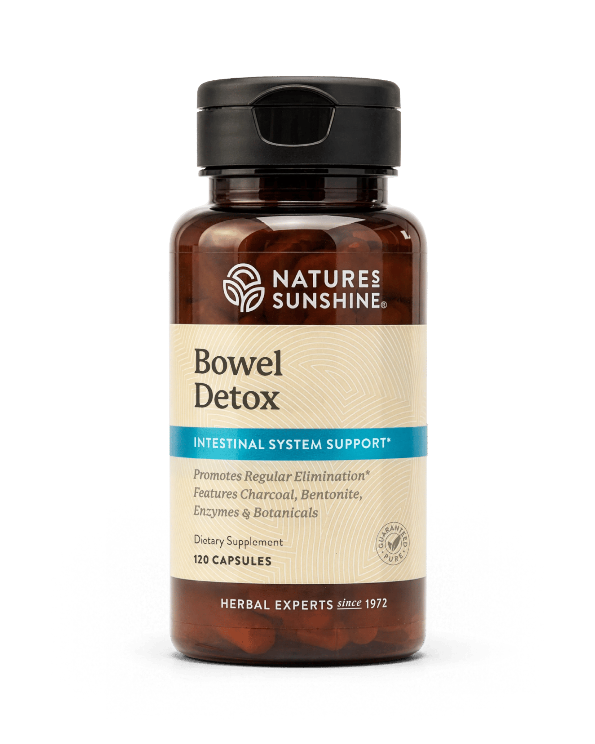 Nature's Sunshine Bowel Detox bottle, 120 Capsules