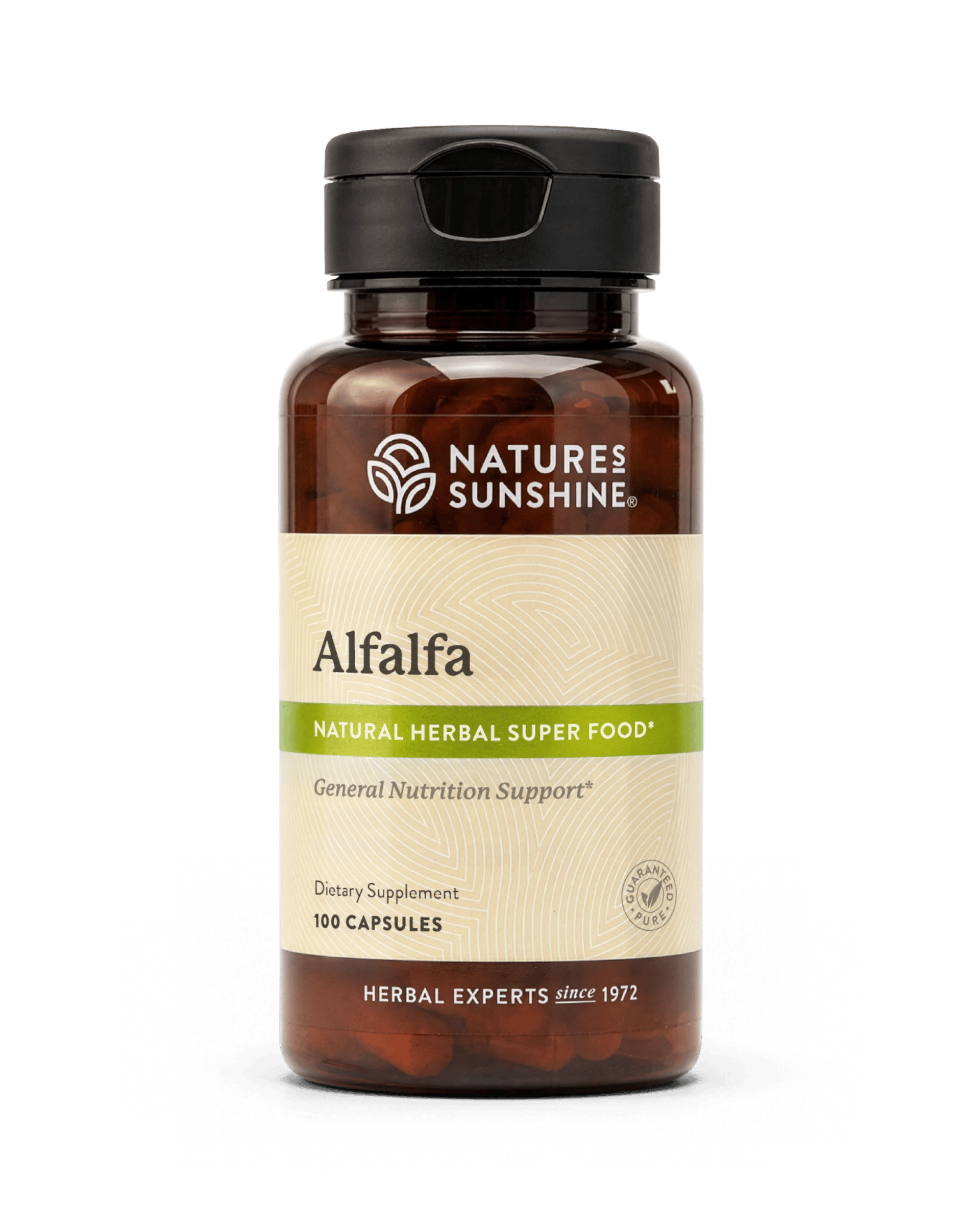 Nature's Sunshine Alfalfa bottle, 100 Capsules.