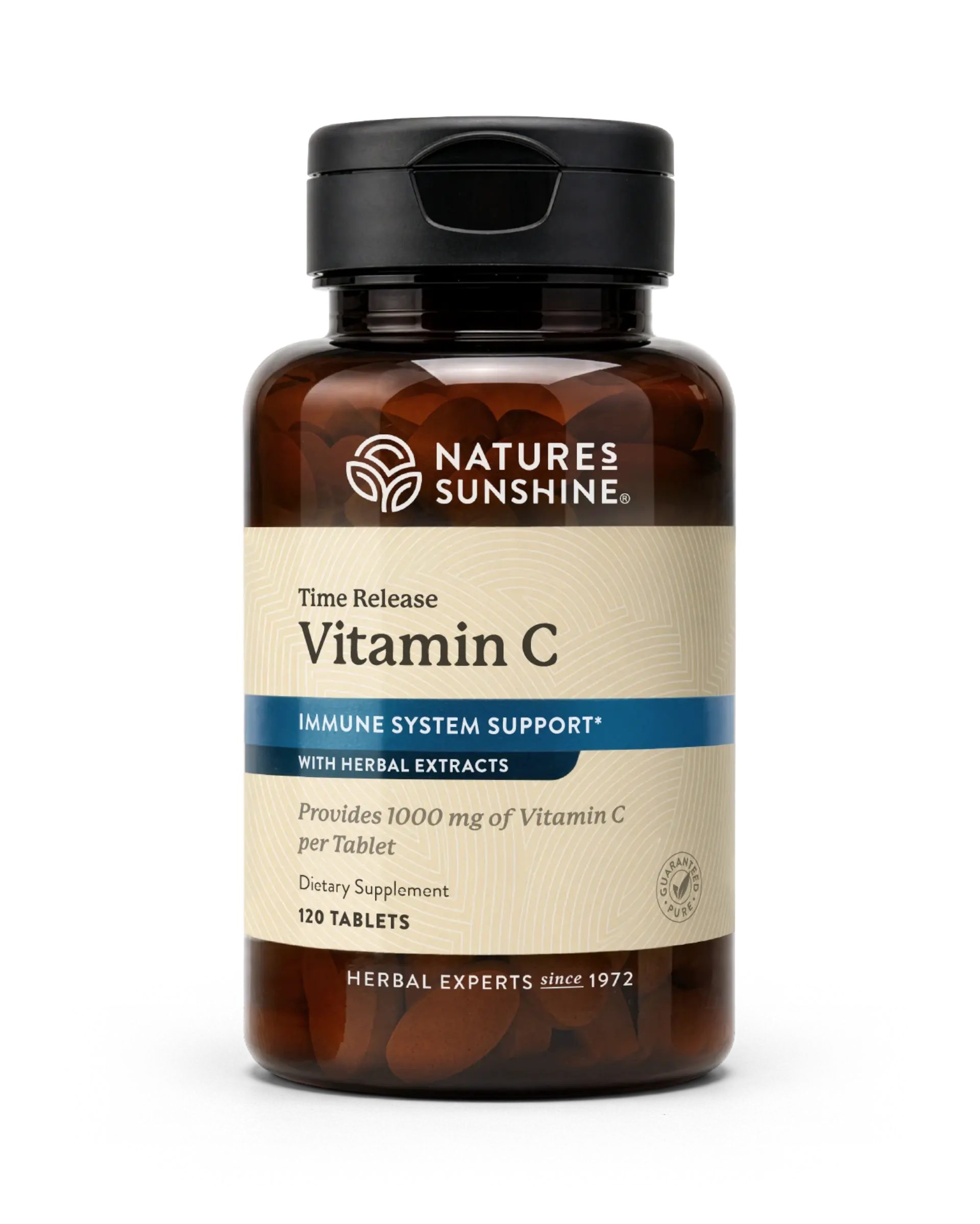 Nature's Sunshine Vitamin C Time Release bottle, 120 Tablets