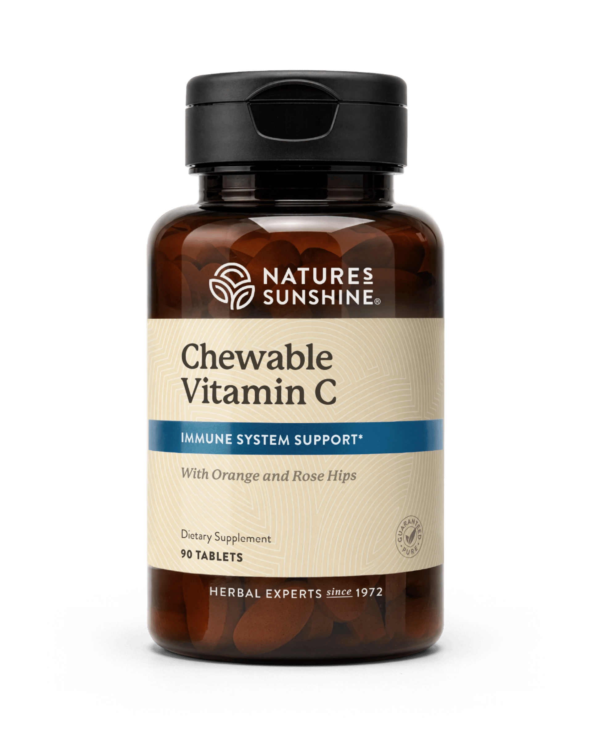 Nature's Sunshine Vitamin C (250 mg) bottle, 90 Chewable Tablets