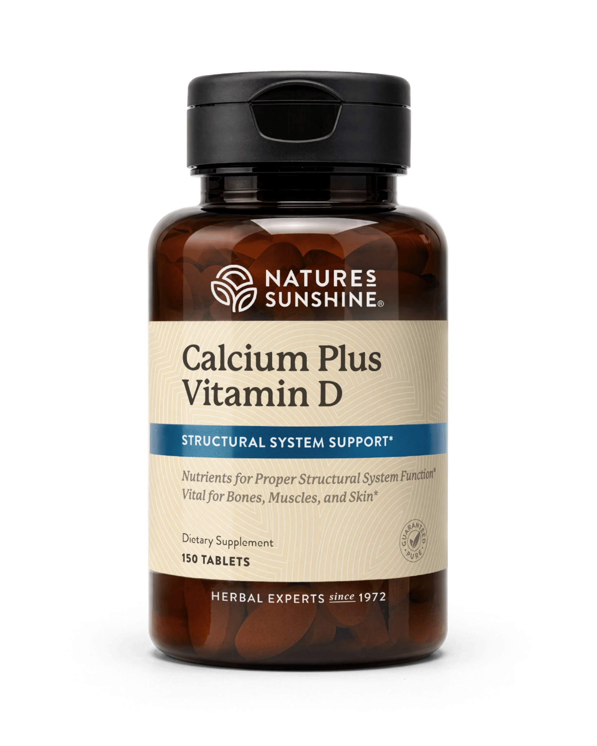 Nature's Sunshine Calcium Plus Vitamin D bottle,
