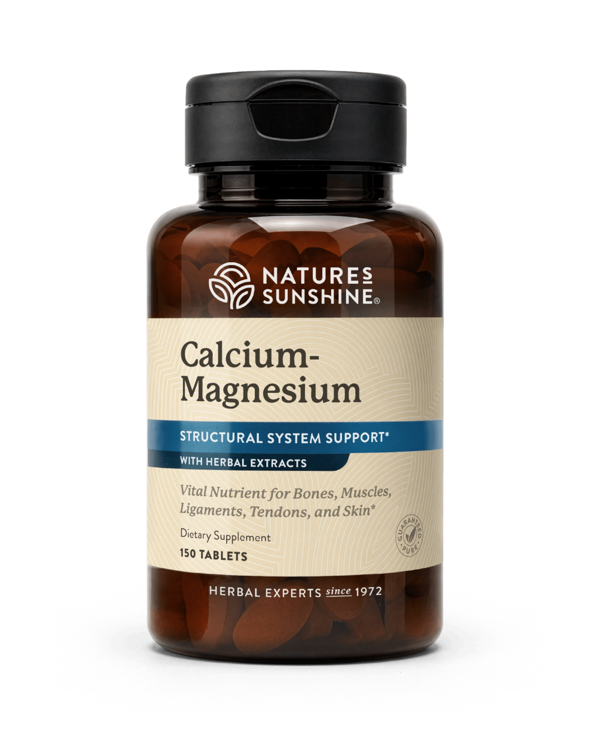Nature's Sunshine Calcium-Magnesium bottle, 150 Tablets