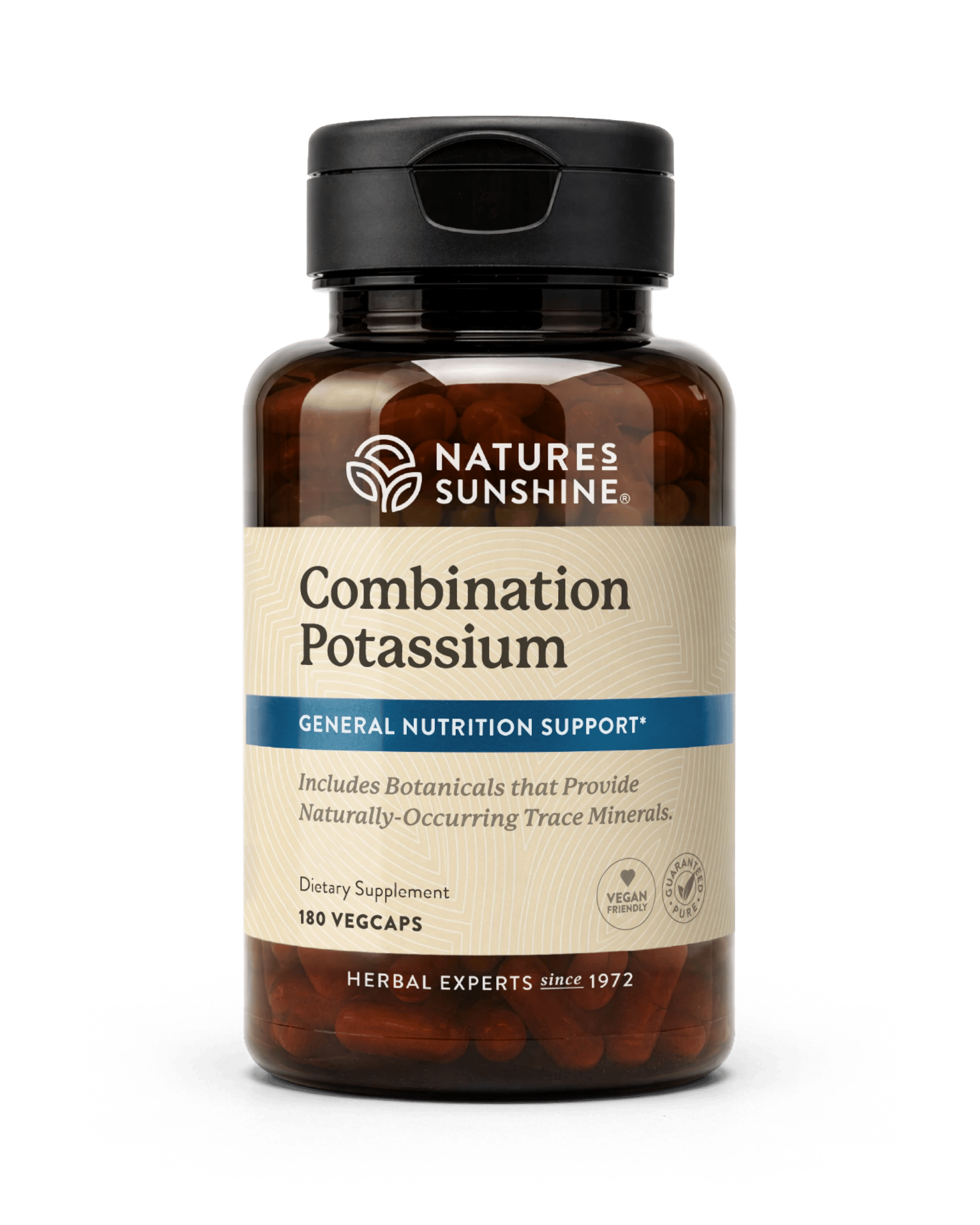 Nature's Sunshine Potassium, Combination bottle, 180 Capsules