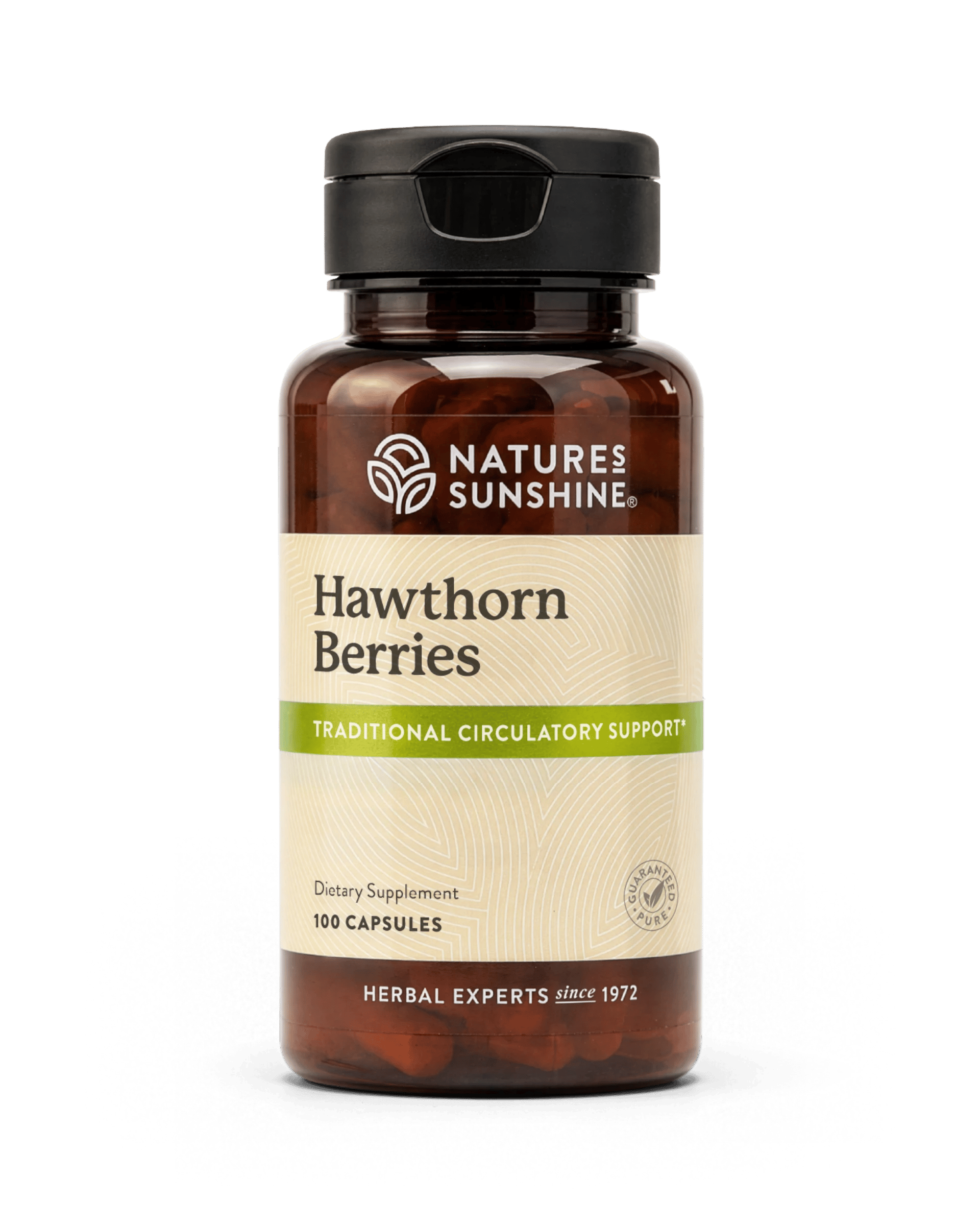 Nature's Sunshine Hawthorn Berries bottle, 100 Capsules