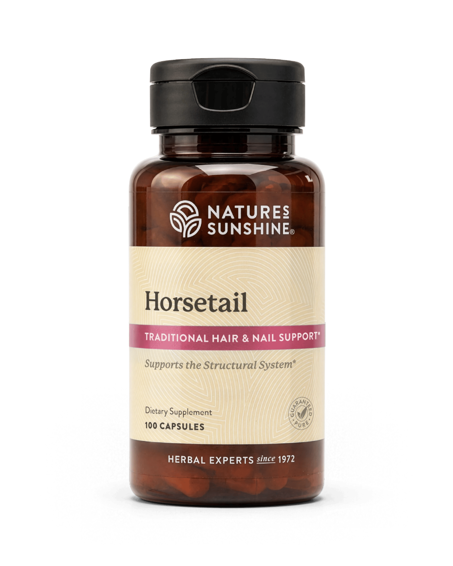 Nature's Sunshine Horsetail (Hair, Skin and Nails Support) bottle, 100 Capsules