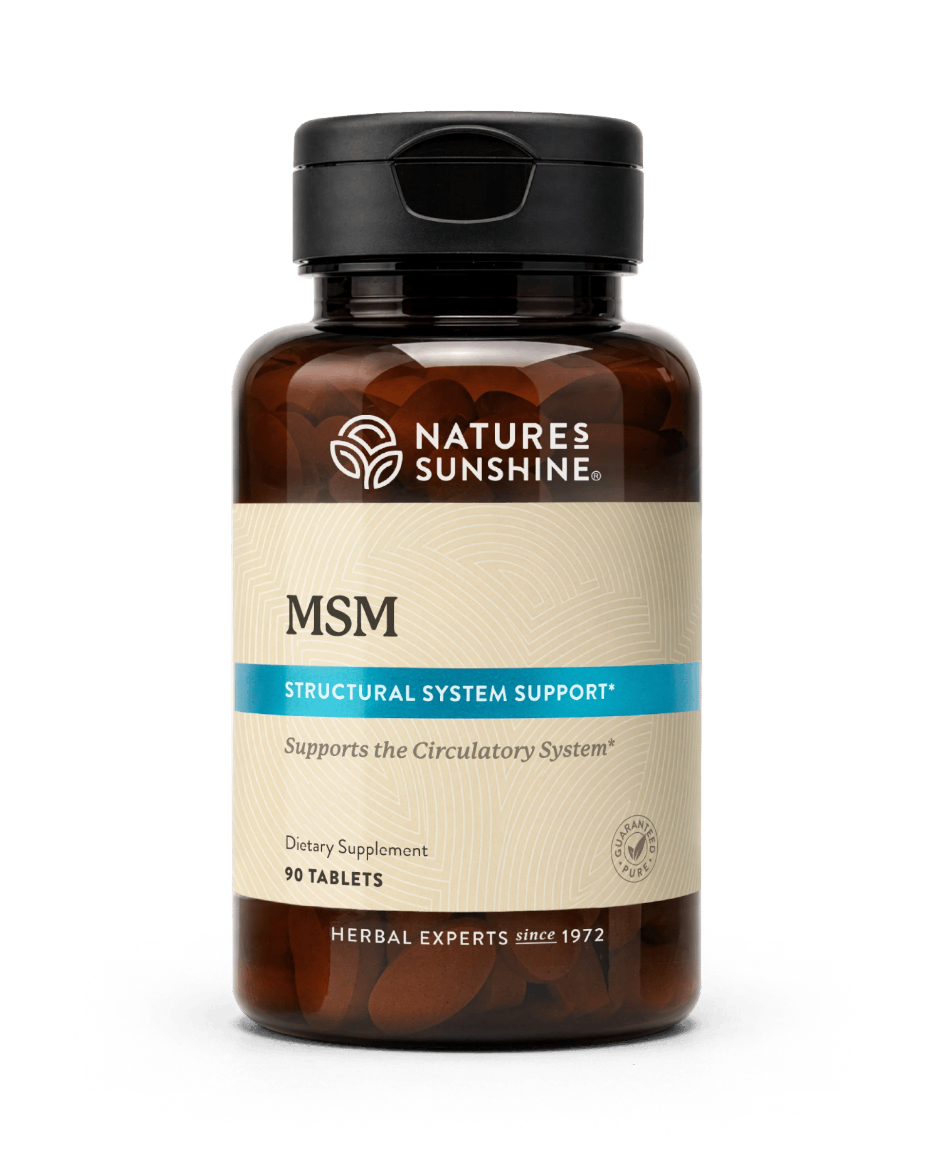Nature's Sunshine MSM bottle, 90 Tablets