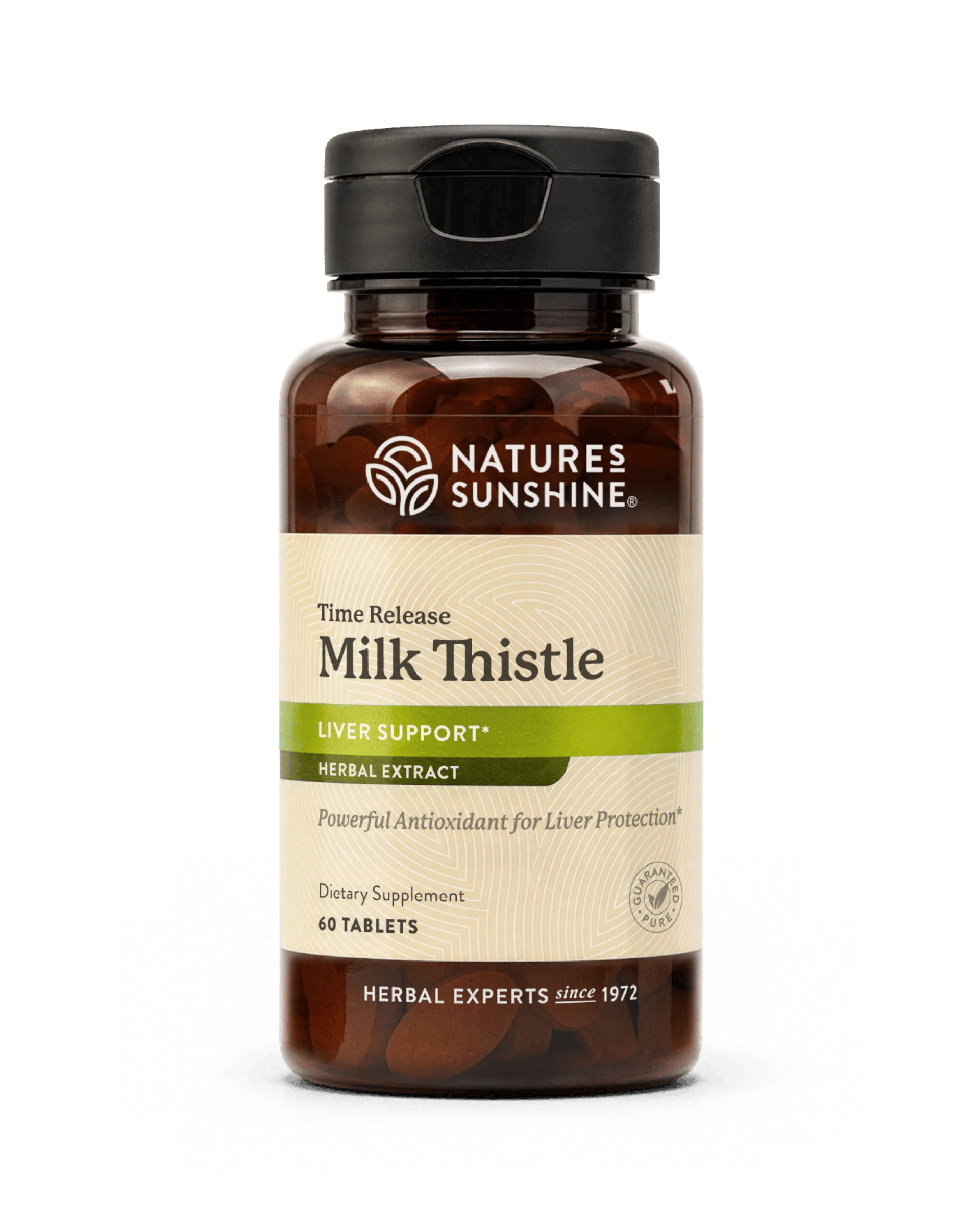 Nature's Sunshine Milk Thistle Time Release bottle, 60 Tablets