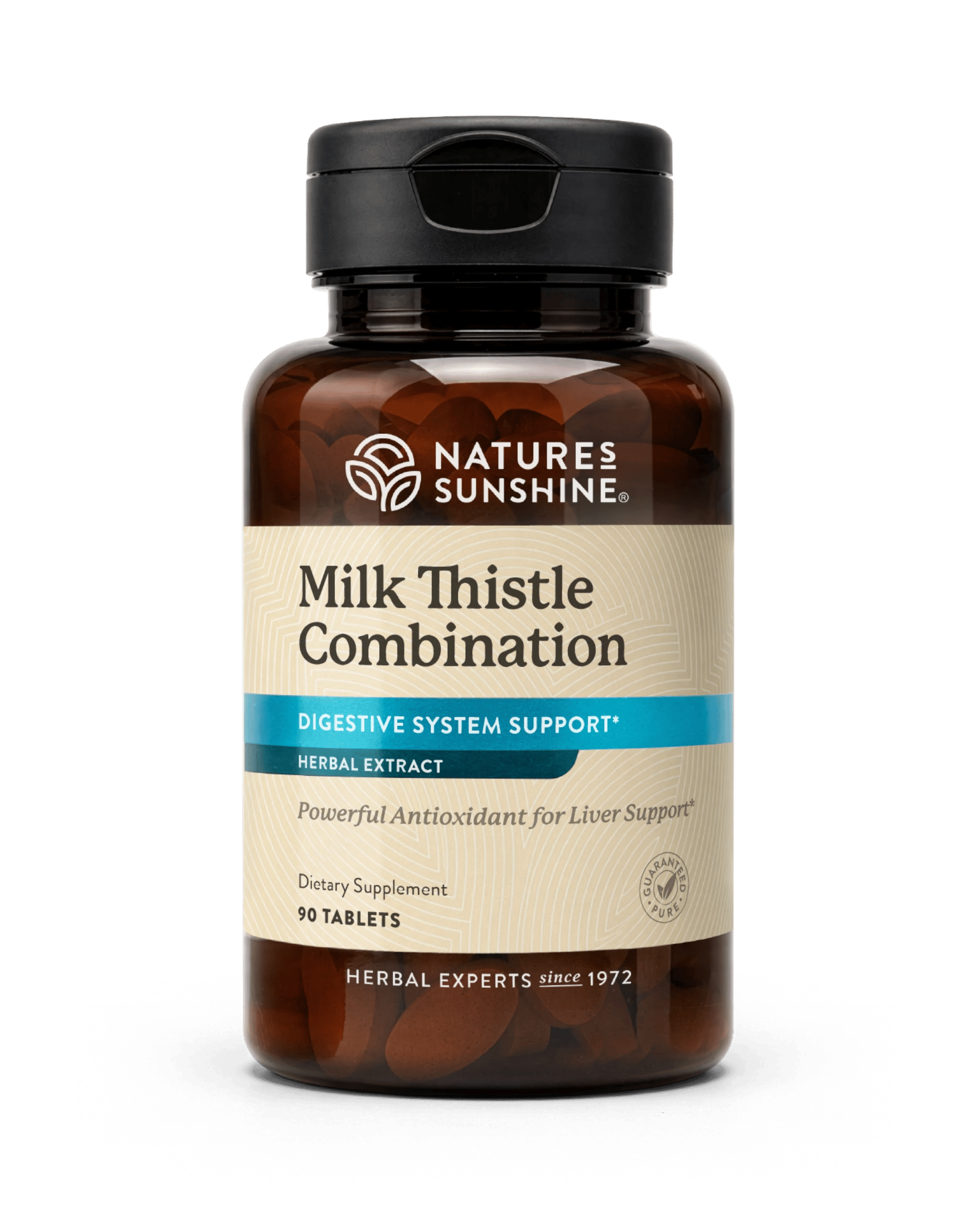Nature's Sunshine Milk Thistle Combination bottle, 90 Tablets