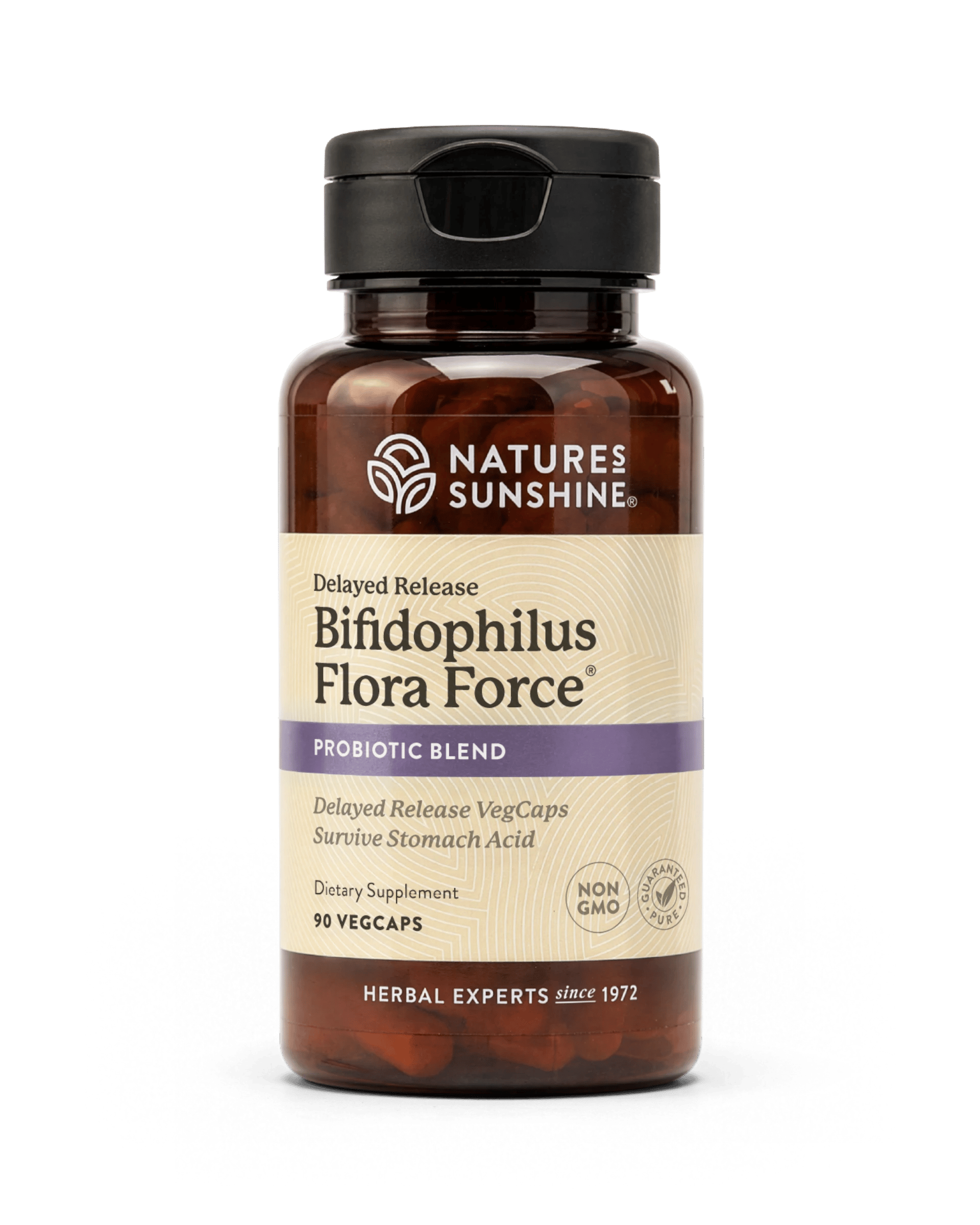 Nature's Sunshine Bifidophilus Flora Force bottle, 90 Capsules