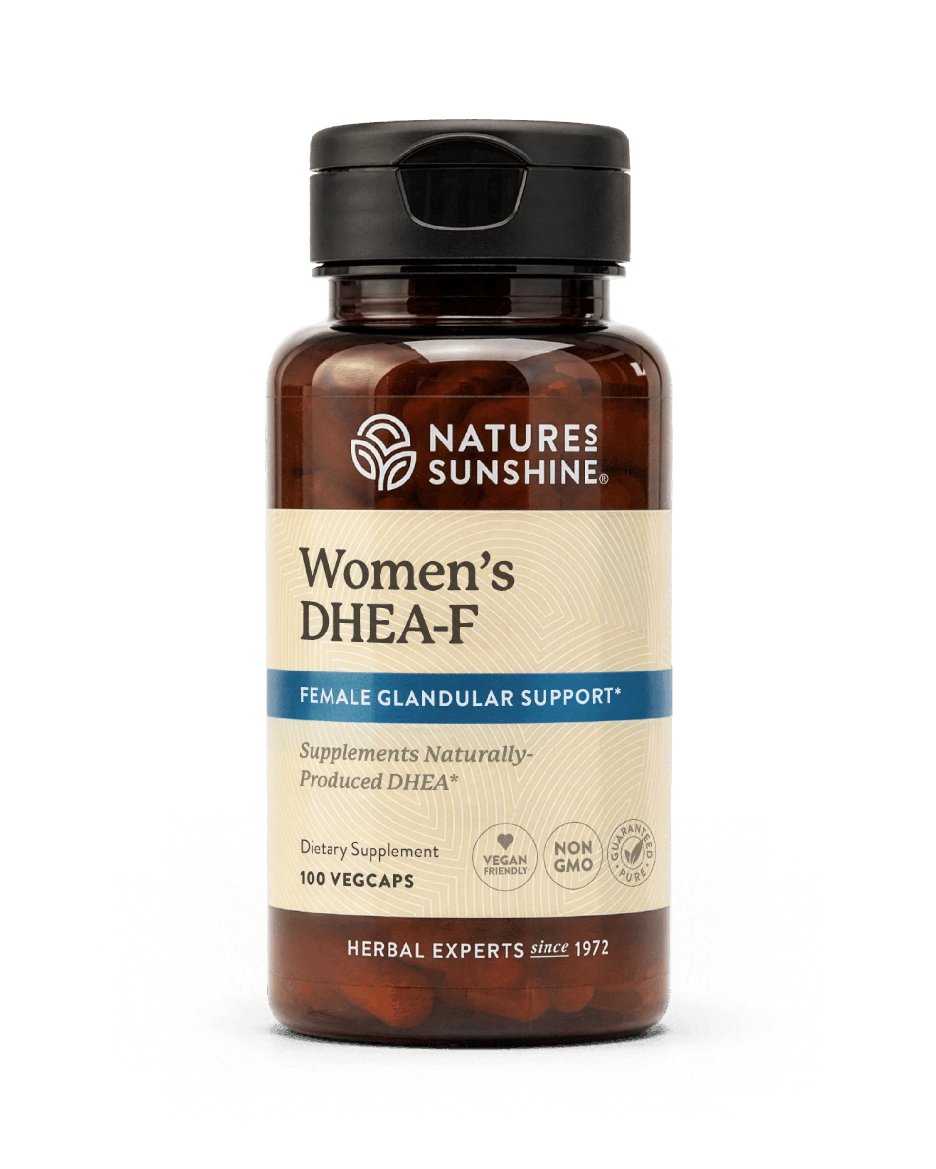 Nature's Sunshine Women's DHEA-F bottle, 100 Capsules