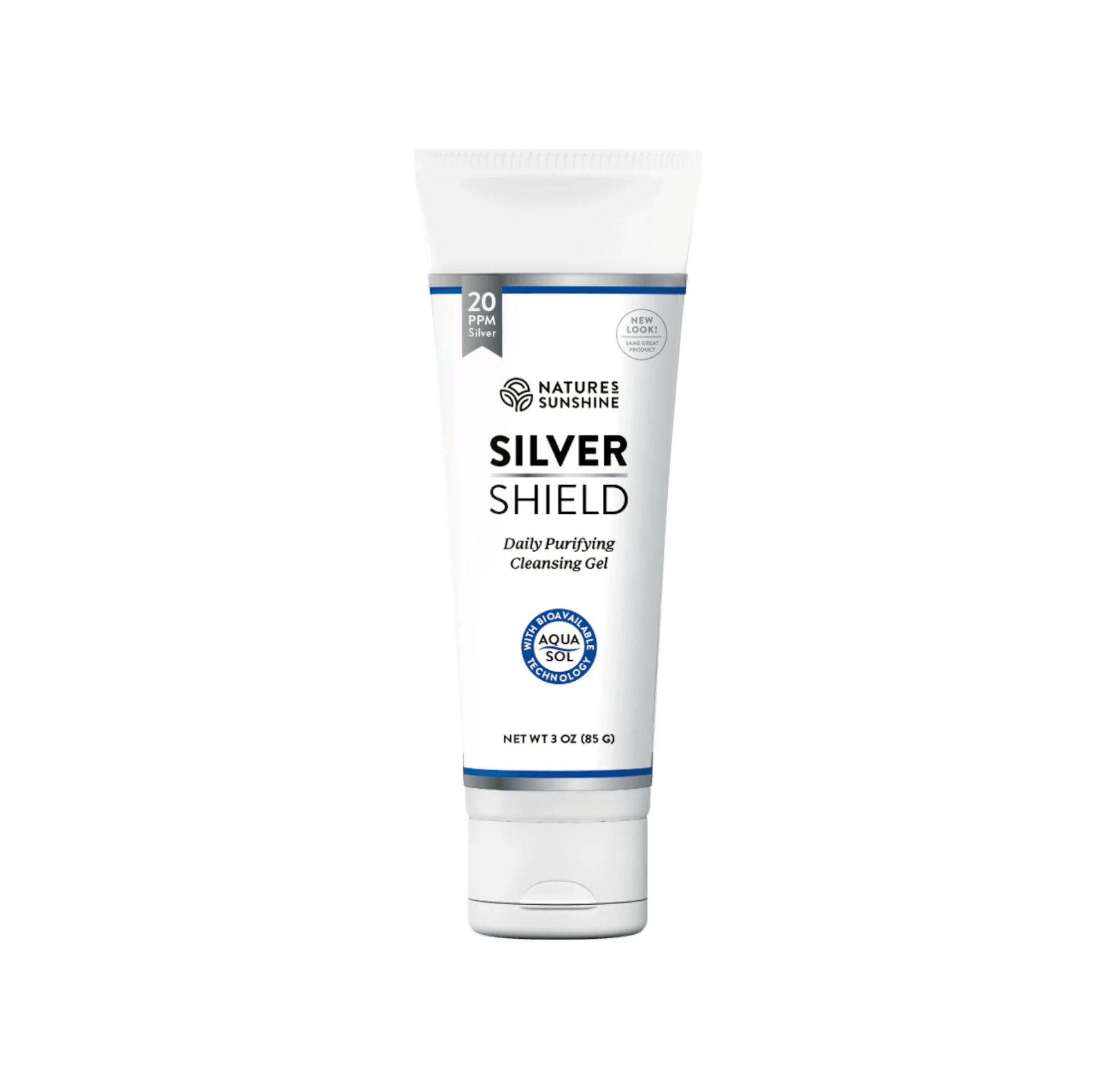 Nature's Sunshine Silver Shield Gel (20 ppm) bottle, 3 oz. Gel