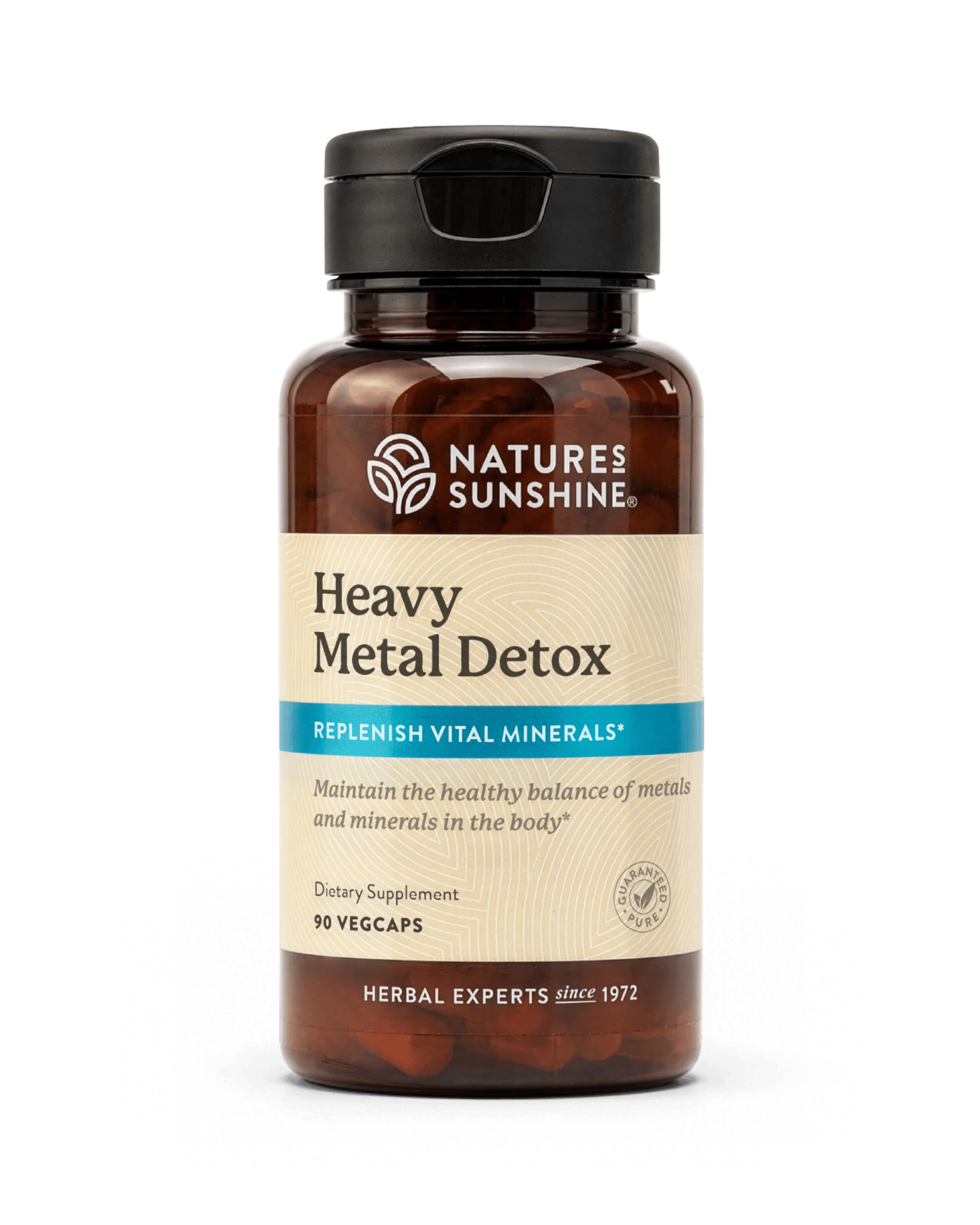 Nature's Sunshine Heavy Metal Detox bottle, 90 Vegicaps