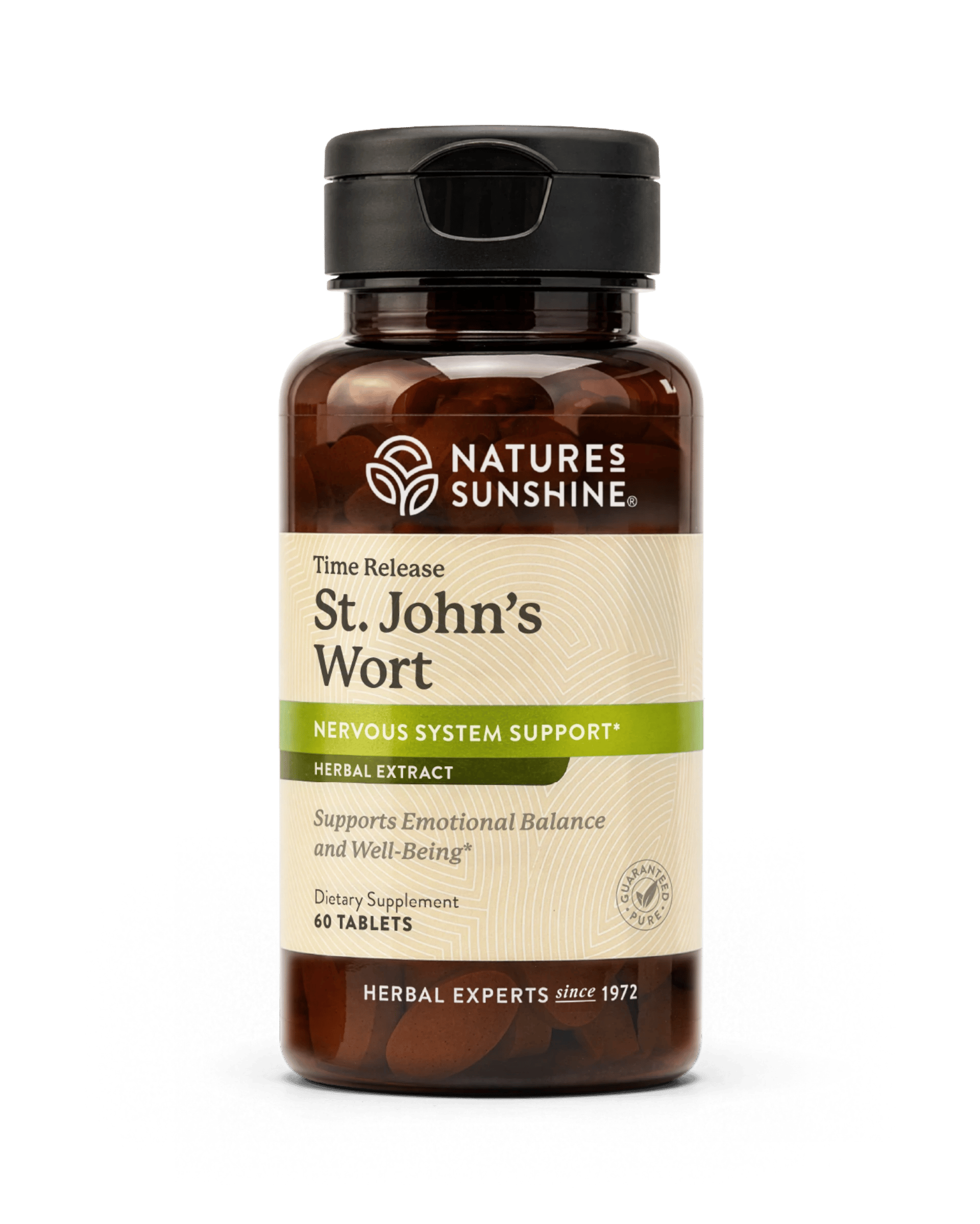 Nature's Sunshine St. John's Wort Concentrate Time Release bottle, 60 Tablets