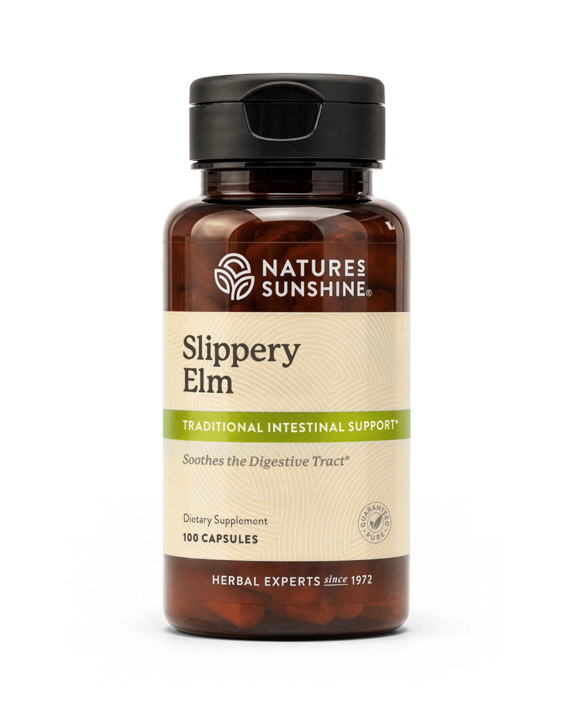 Nature's Sunshine Slippery Elm (Capsules) bottle, 100 Capsules