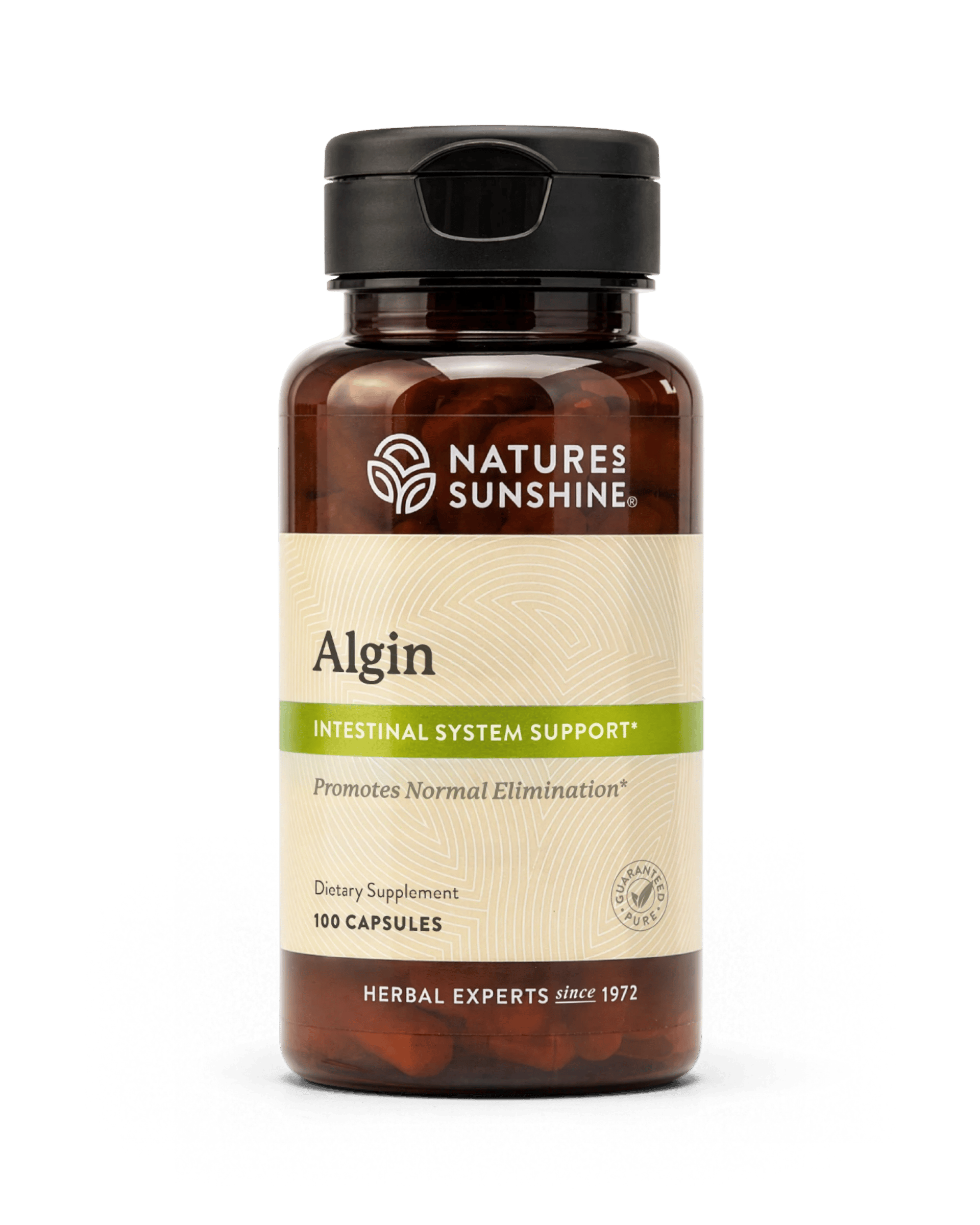 Nature's Sunshine ALGIN bottle, 100 Capsules