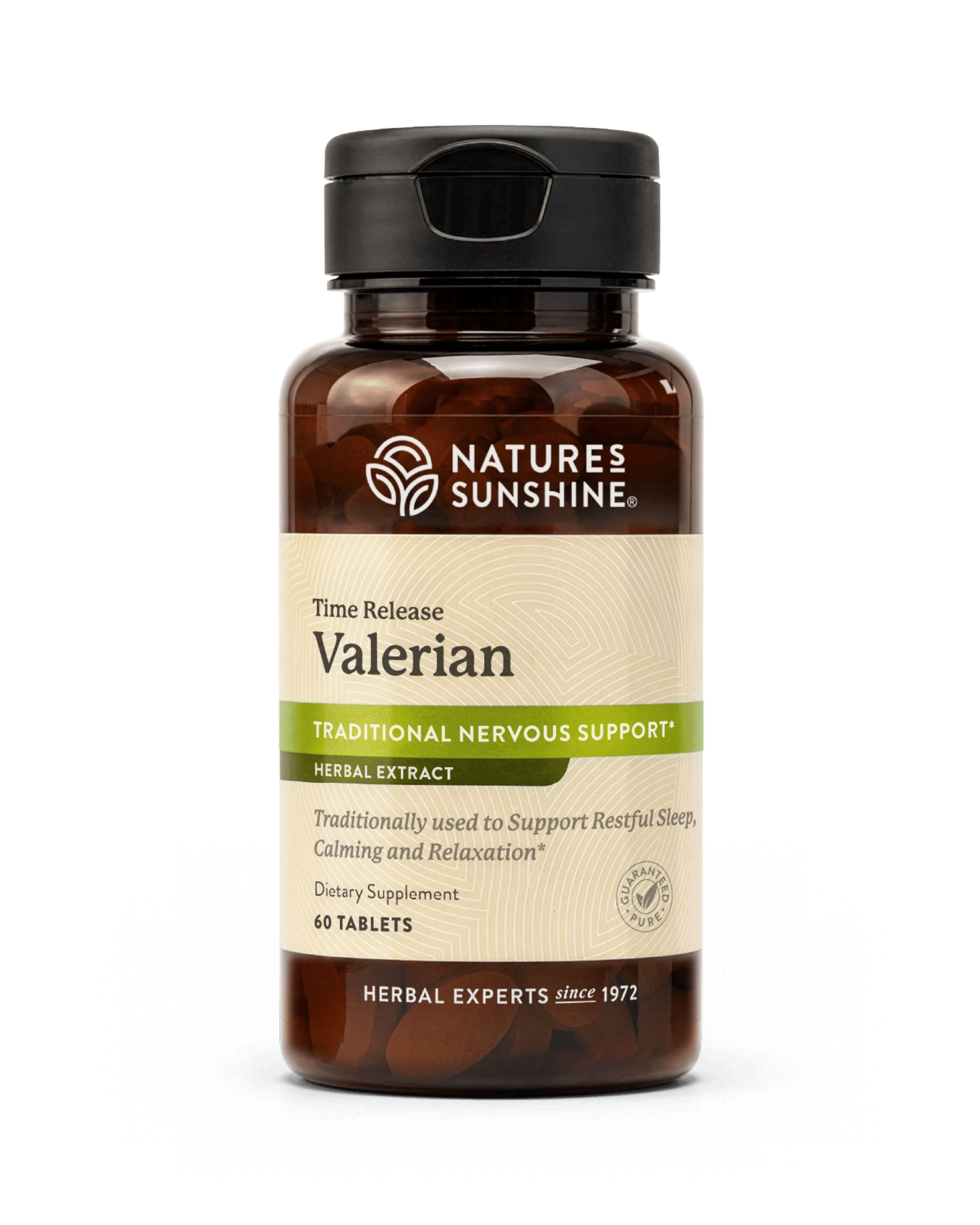 Nature's Sunshine Valerian Root Extract T/R bottle, 60 Tablets