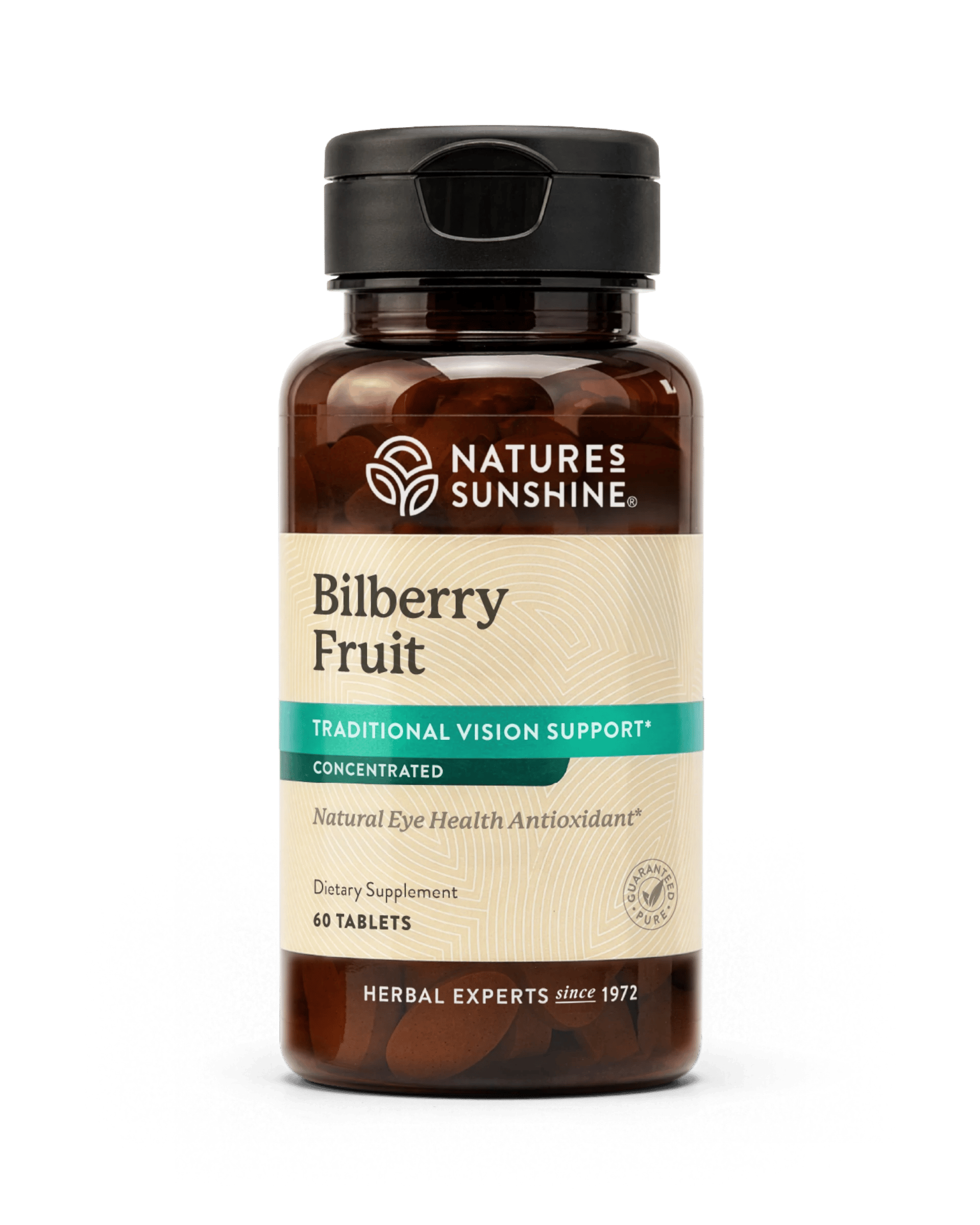 Nature's Sunshine Bilberry Fruit bottle, 60 Tablets
