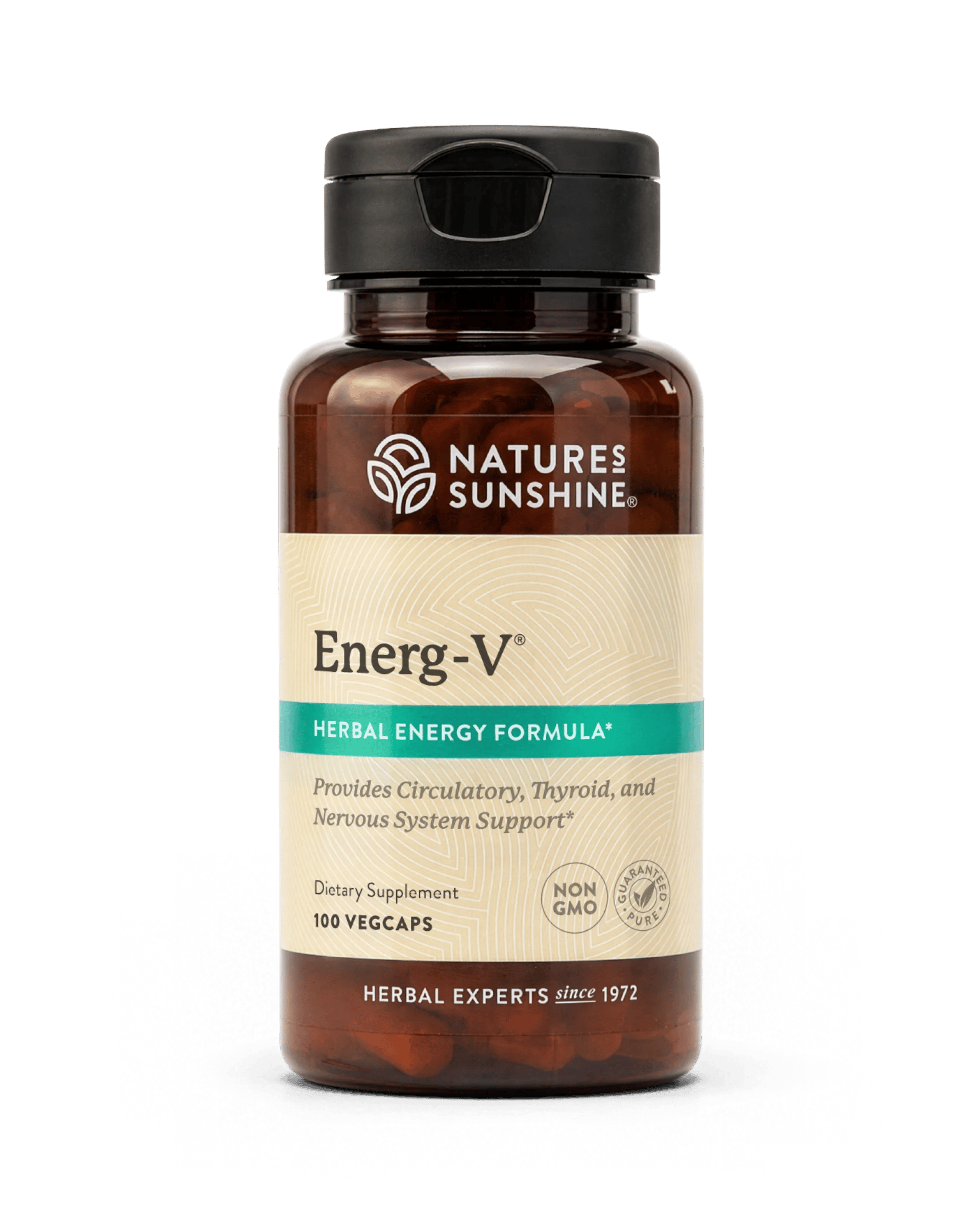 Nature's Sunshine Energ-V bottle, 100 Capsules