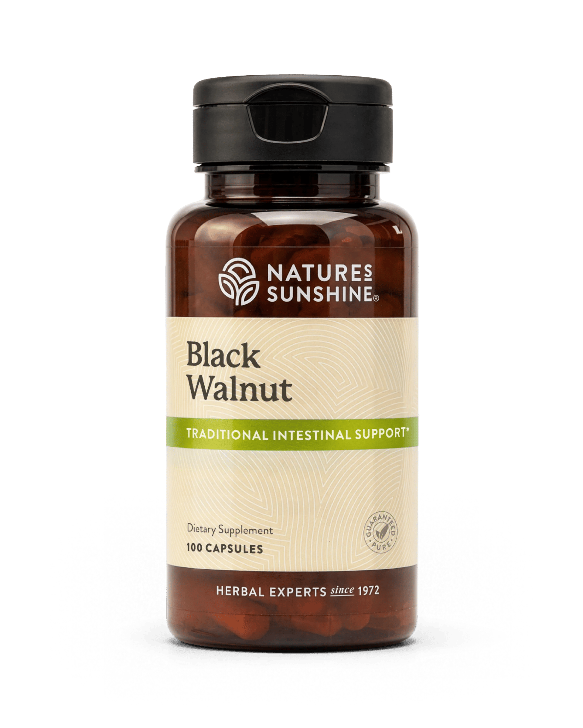 Nature's Sunshine Black Walnut bottle, 100 Capsules