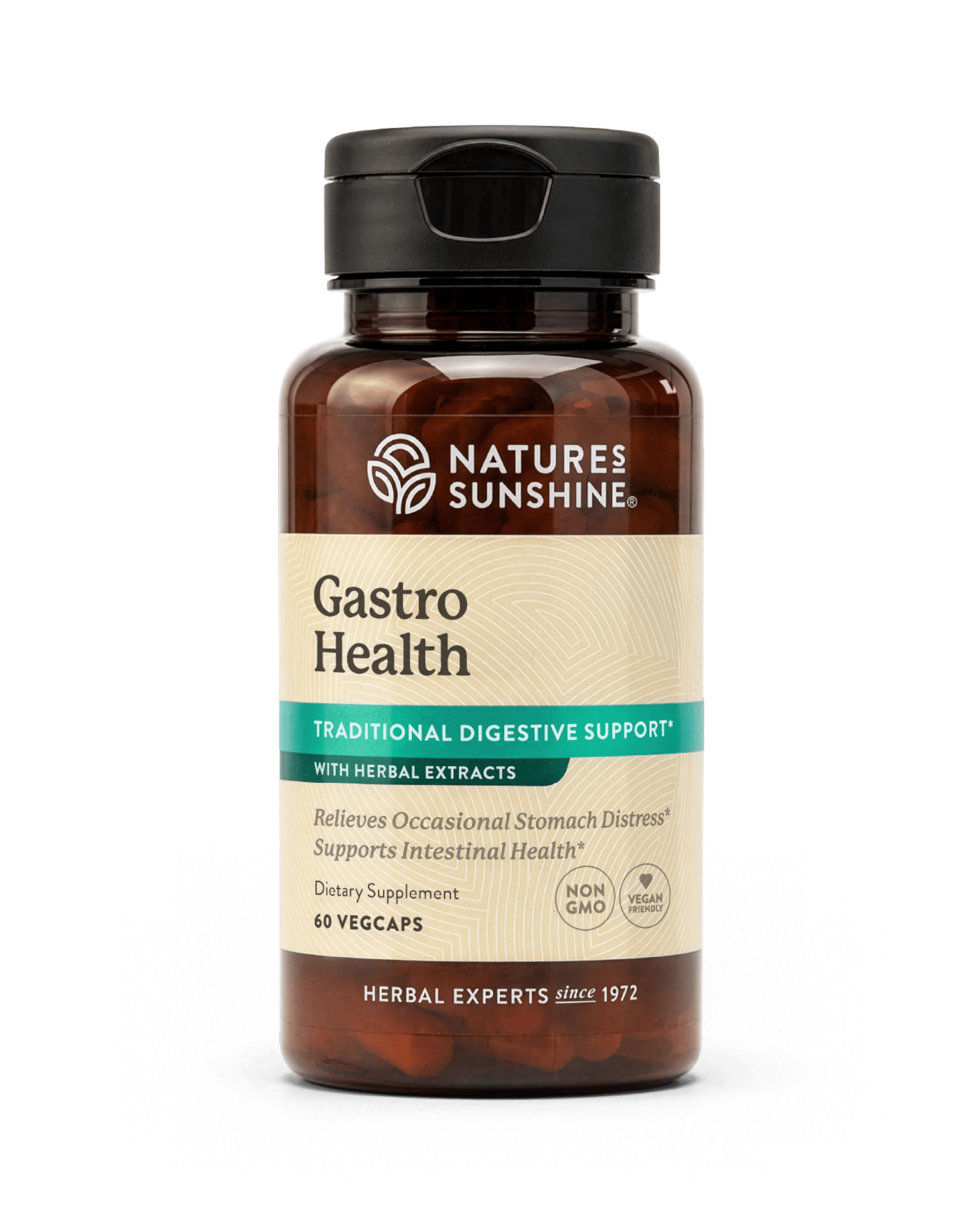 Nature's Sunshine Gastro Health Concentrate bottle, 60 Capsules
